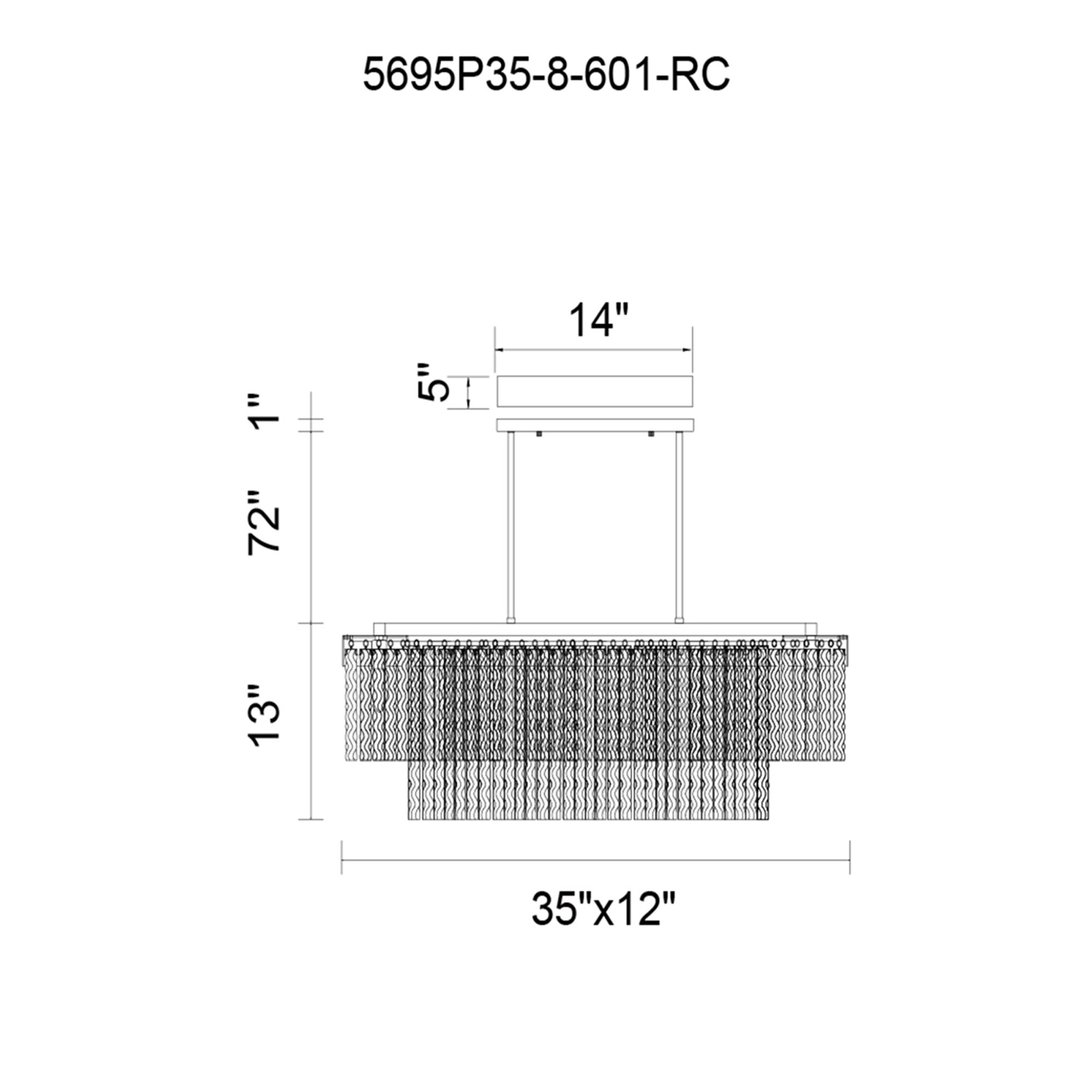 CWI Lighting 5695P35-8-601-RC b090015 - View #3