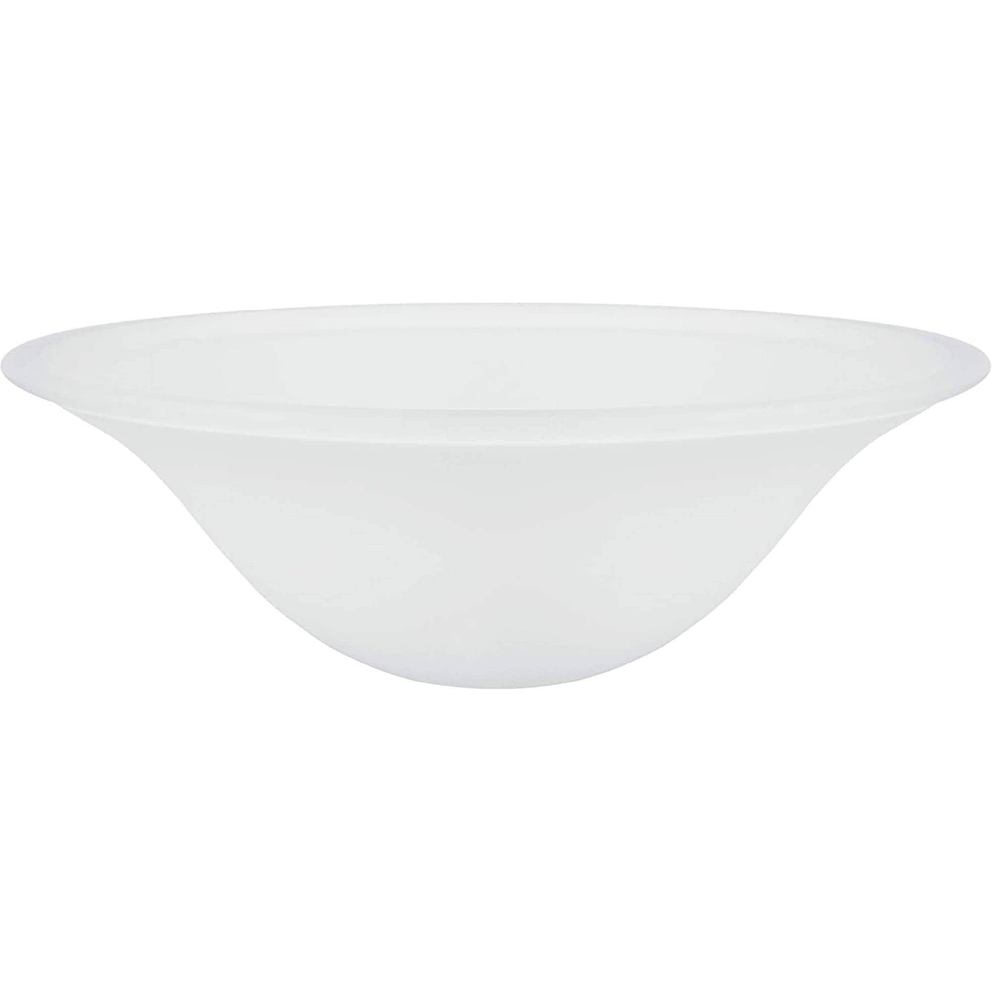 Aspen Creative Corporation 23101-21 5.5-in x 15-in Torchiere Frosted Clear glass Universal with 1-5/8-in Fitter