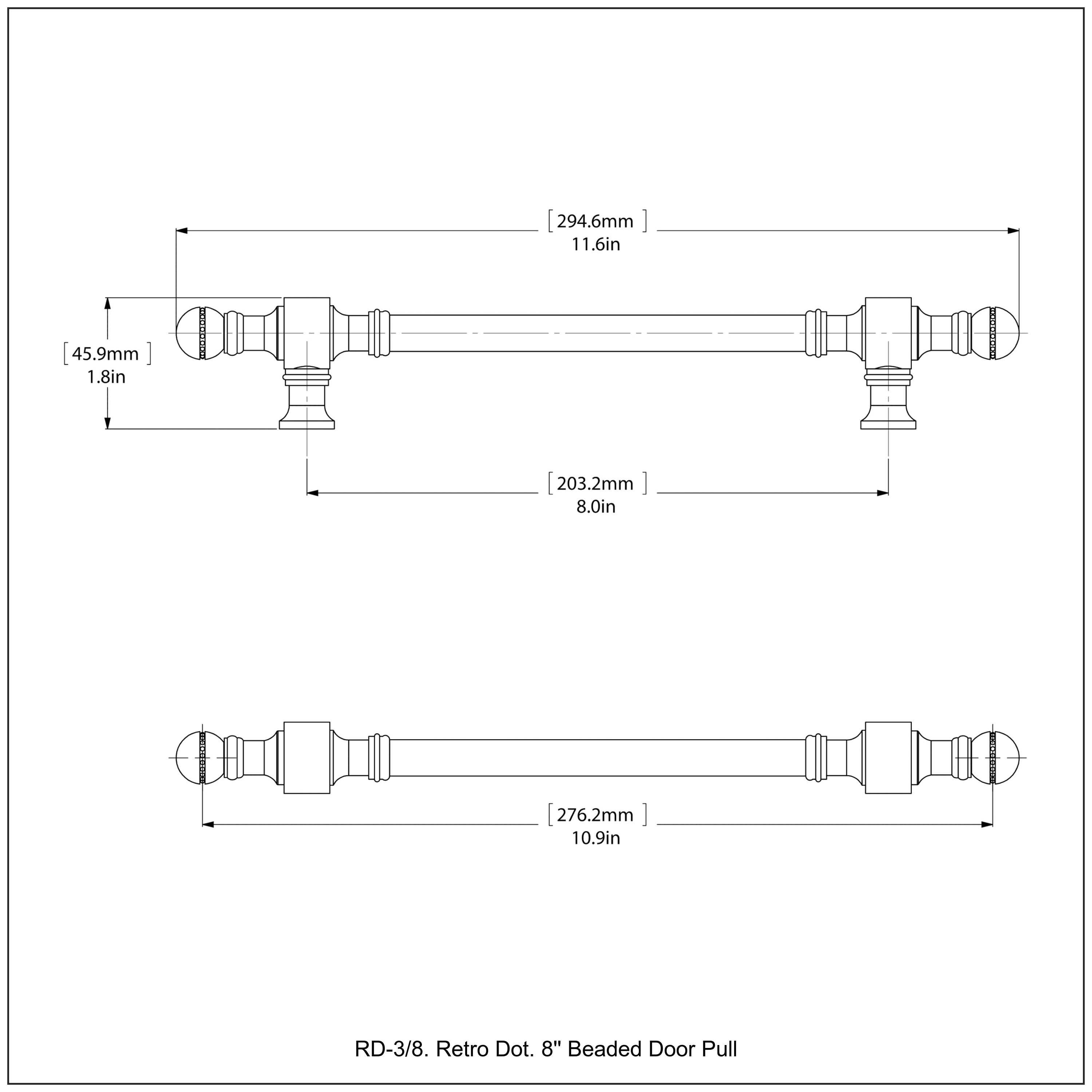 Allied Brass RD-3/8-VB Cabinet-Pulls - View #3