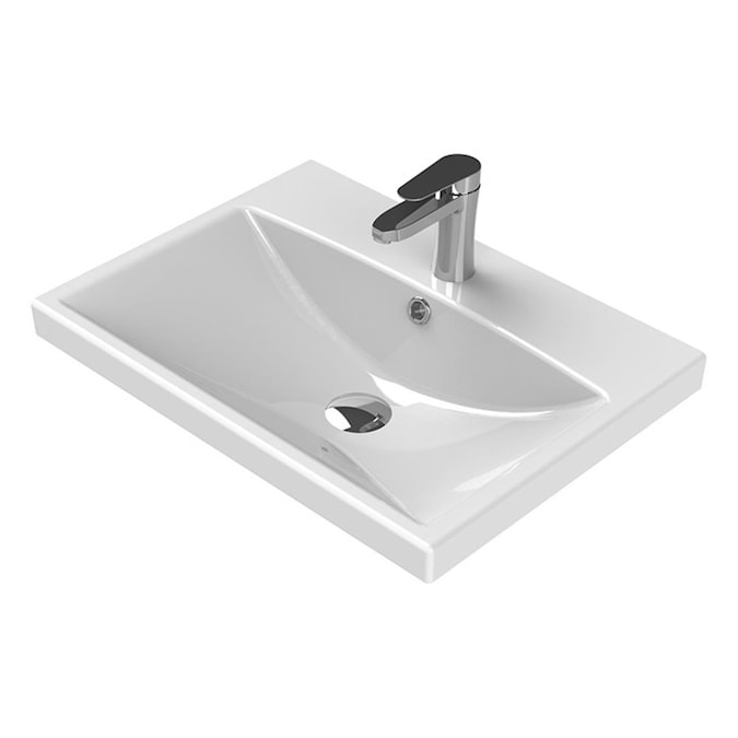 Nameeks Elite White Ceramic Wall Mount, Are Rectangular Bathroom Sinks In Style