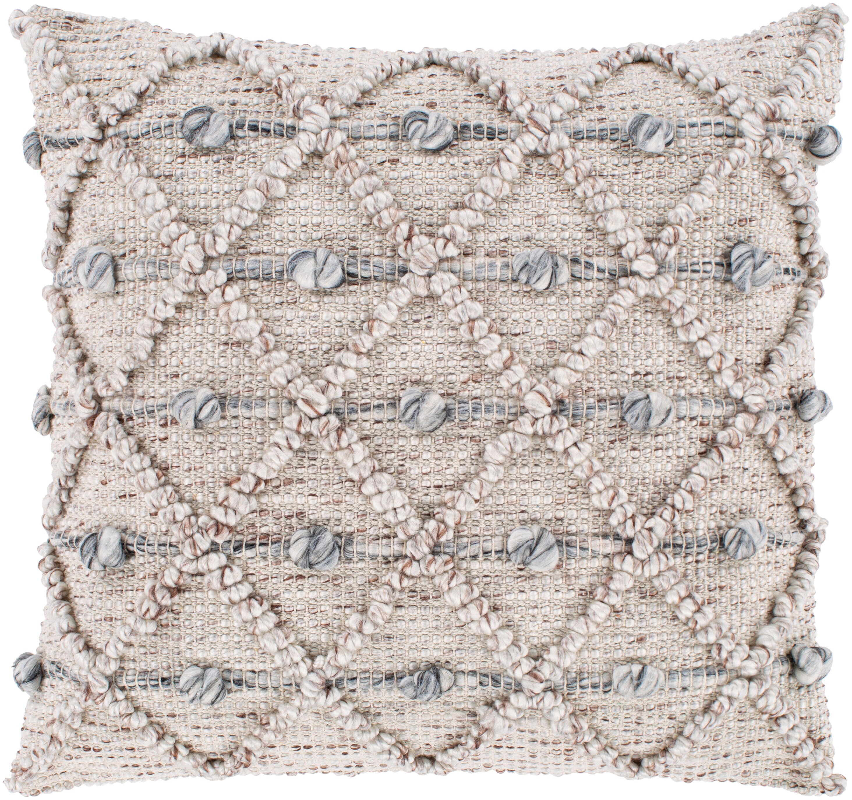 Livabliss ADR001-2020 Anders 20-in x 20-in Light Gray Square Indoor Decorative Cover