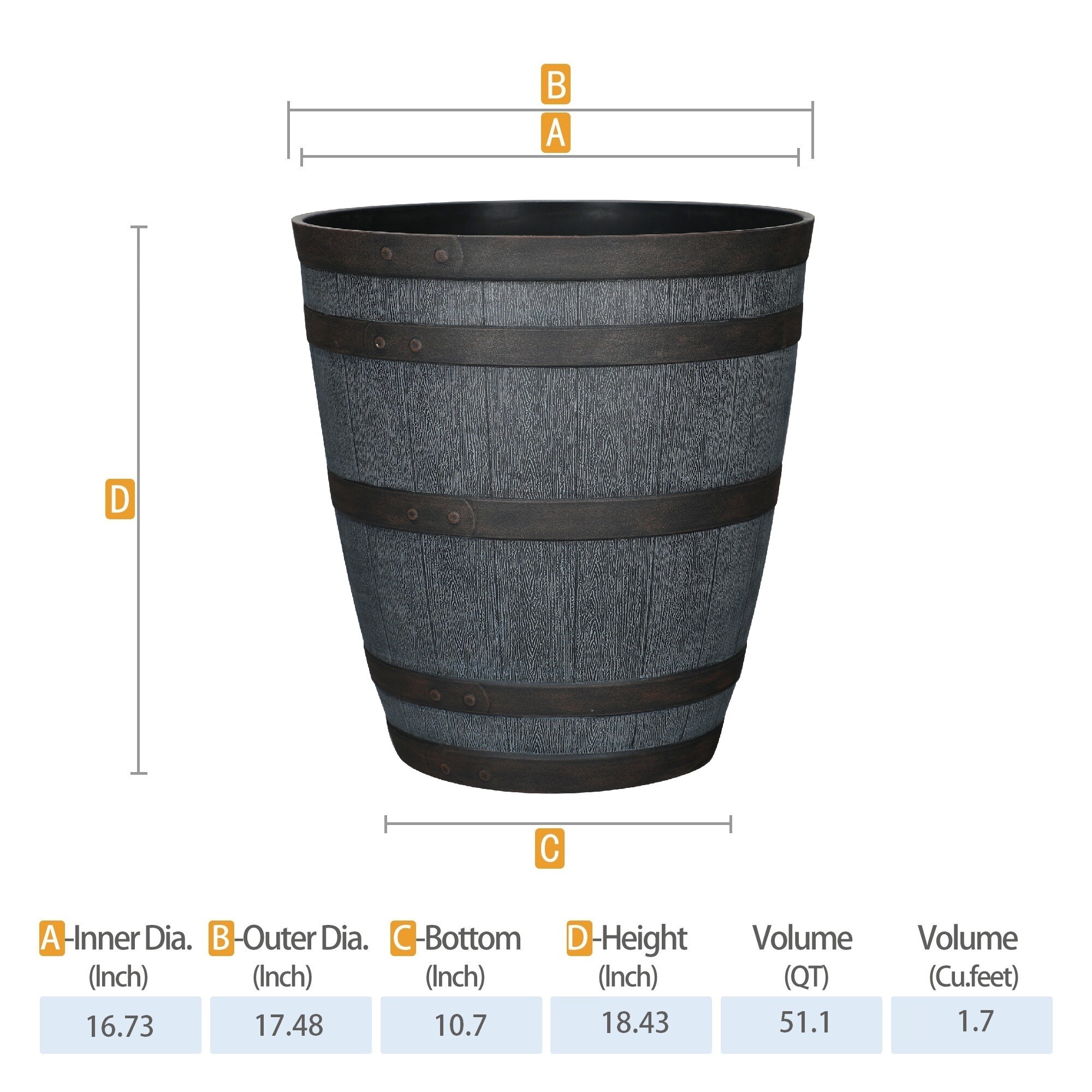 Style Selections PLHZ117TYH Planter-Window-Box - View #2