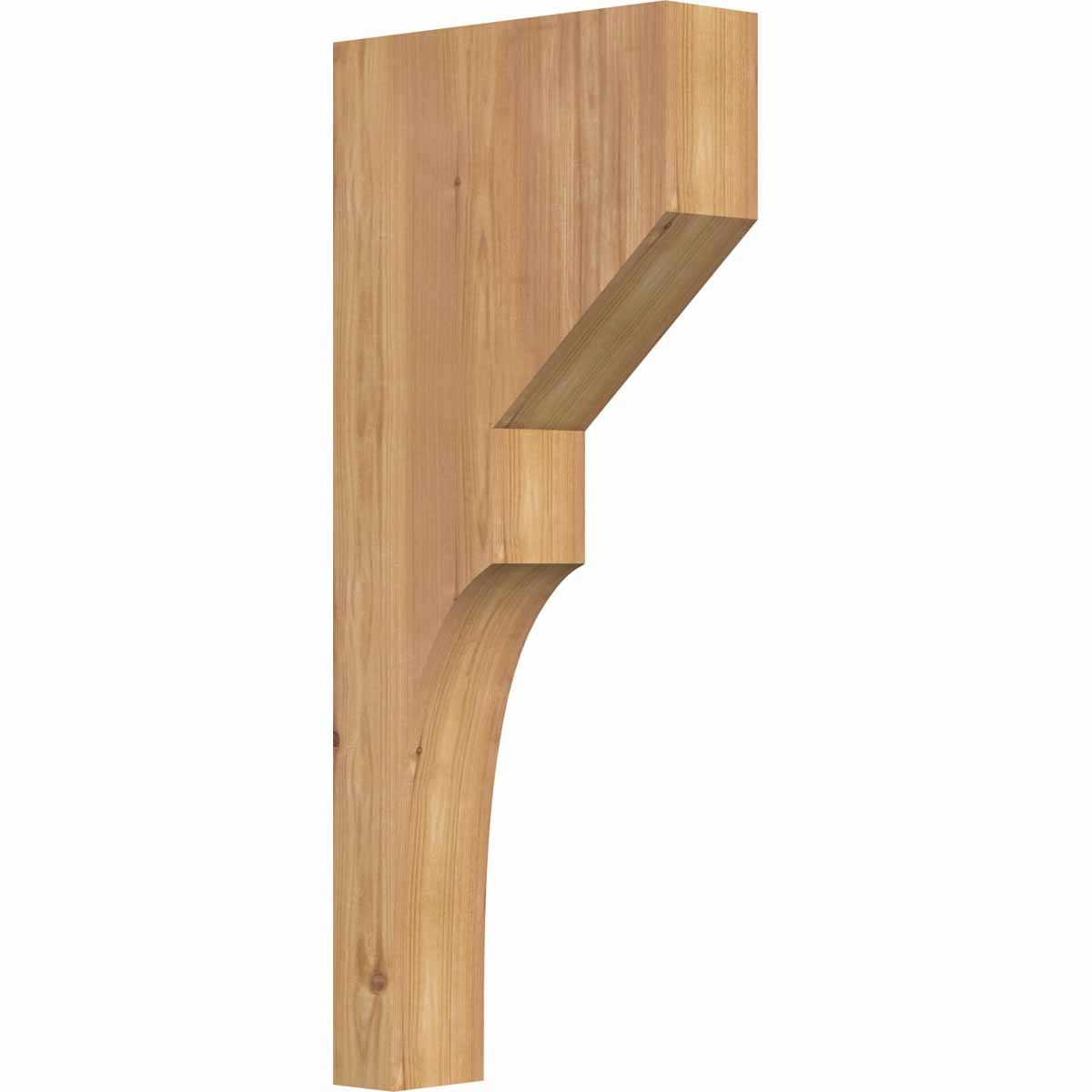 Ekena Millwork COR04X12X28MON00SWR 3.5-in x 12-in x 28-in Monterey Unfinished Western red cedar Wood Paintable/Stainable Corbel