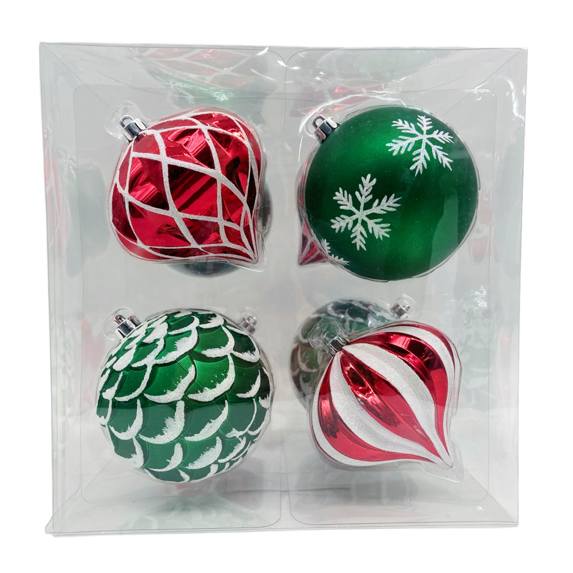 Holiday Living 014-906-1 8 -Pack Multiple colors/finishes Standard Indoor Ornament set Shatterproof