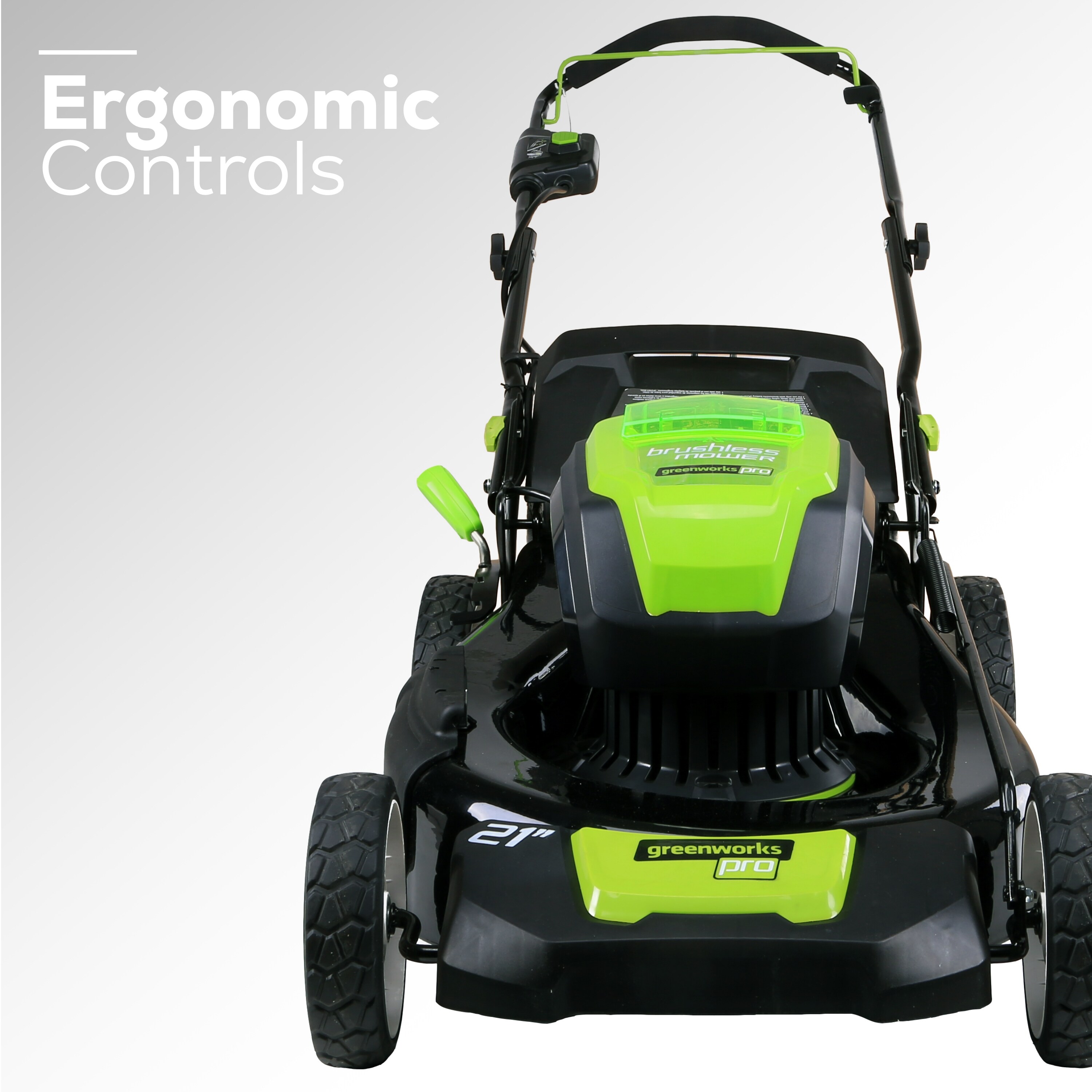 Greenworks Pro 2500402 Cordless-Elec-Push-Mowers - View #11