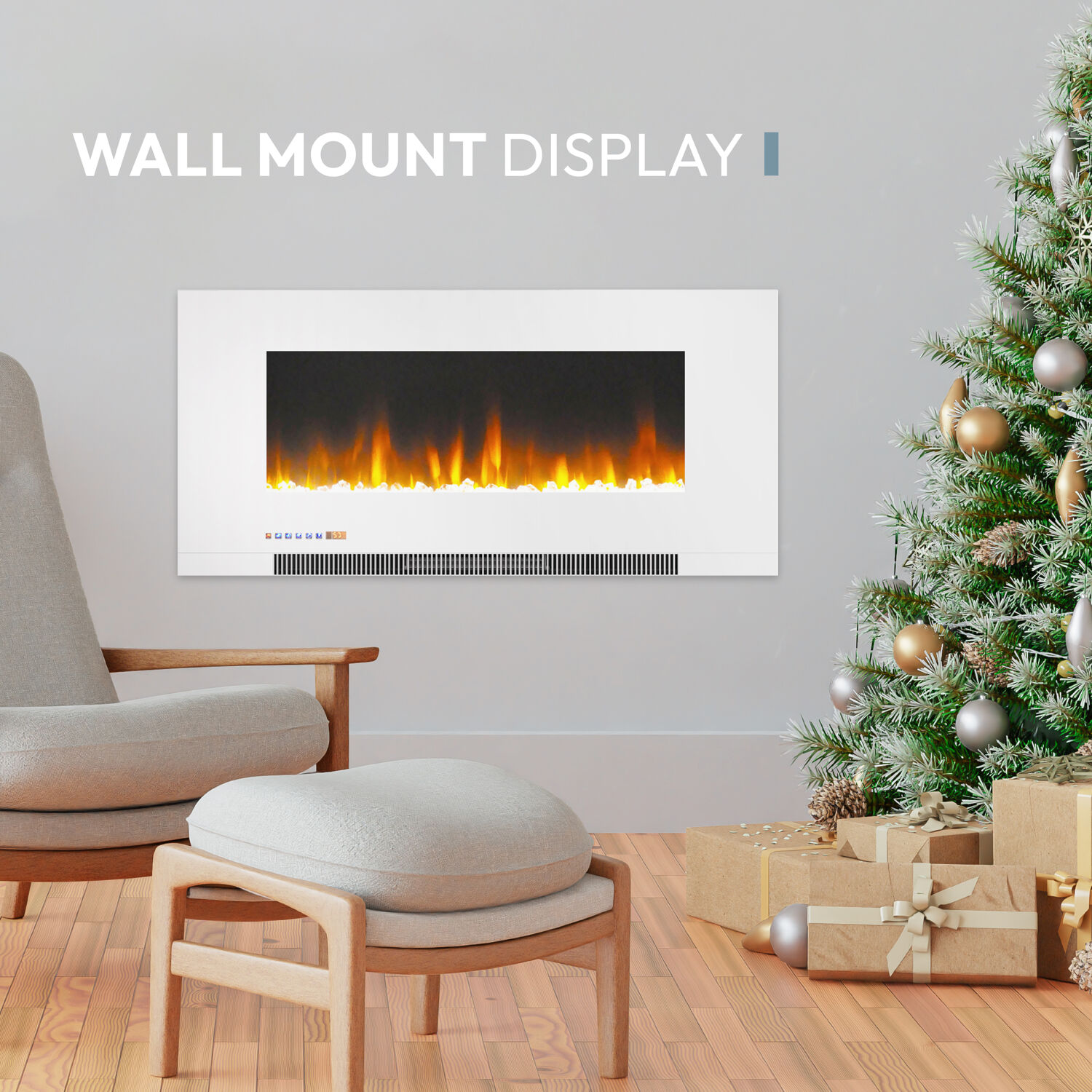 Cambridge CAM42WMEF-1WHT Electric-Fireplaces - View #8