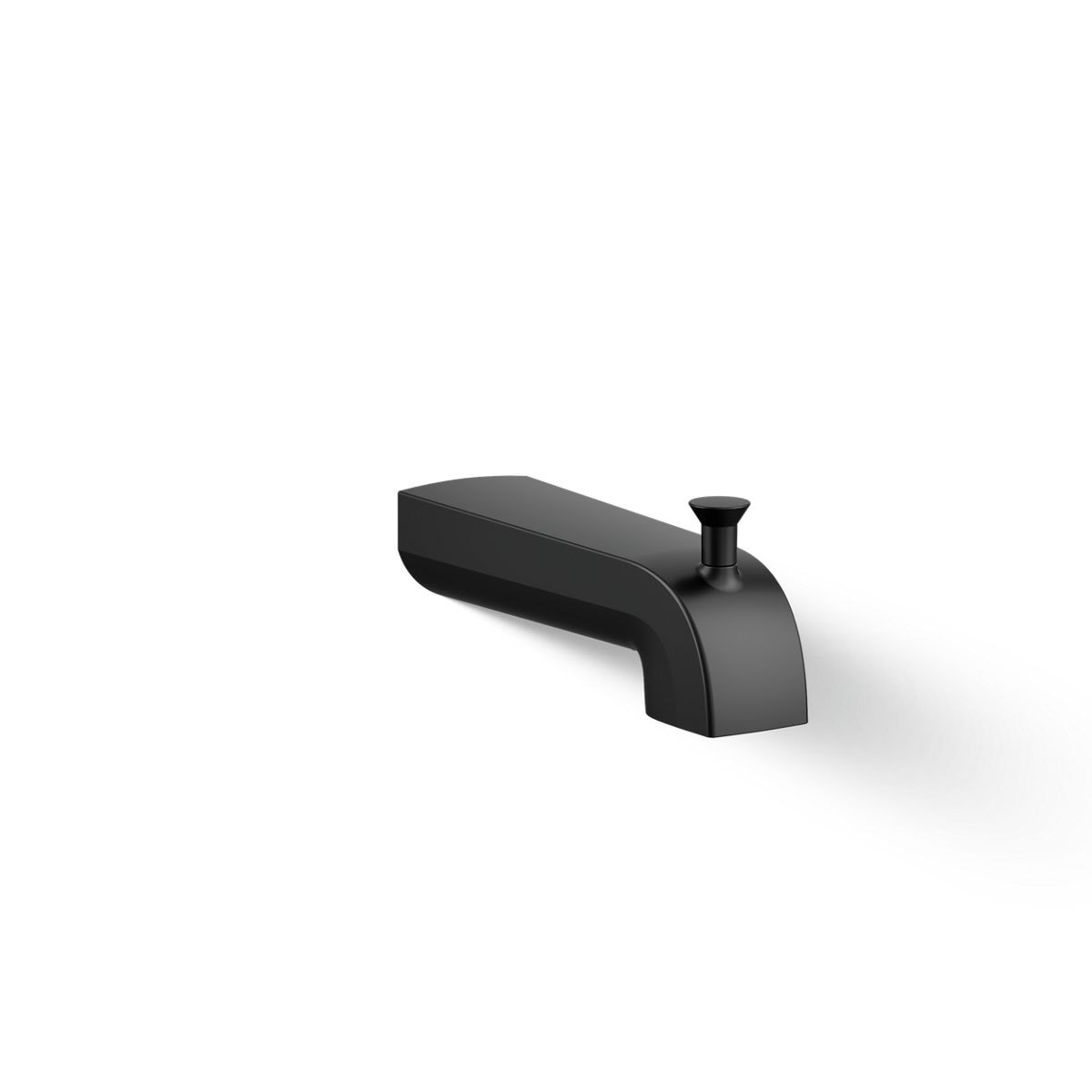 KOHLER Pitch Matte Black Wall-mount Bathtub Spout With Diverter