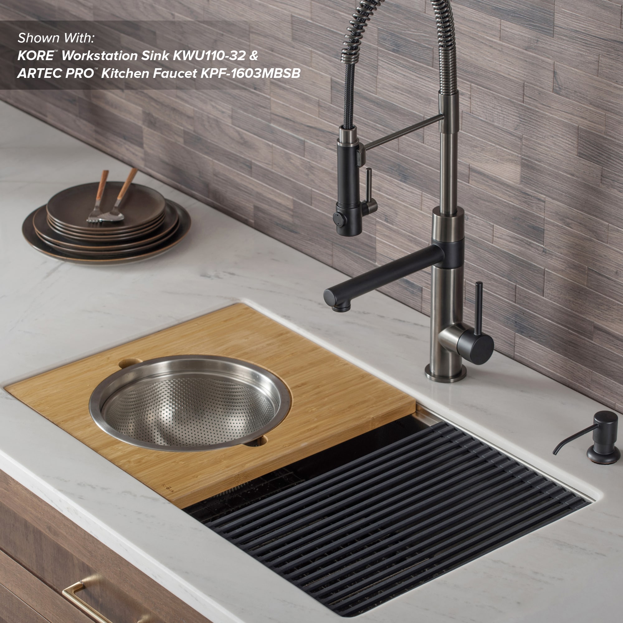 Kraus 2 Piece Kitchen Sink Accessory Kit At Lowes Com   65618093 