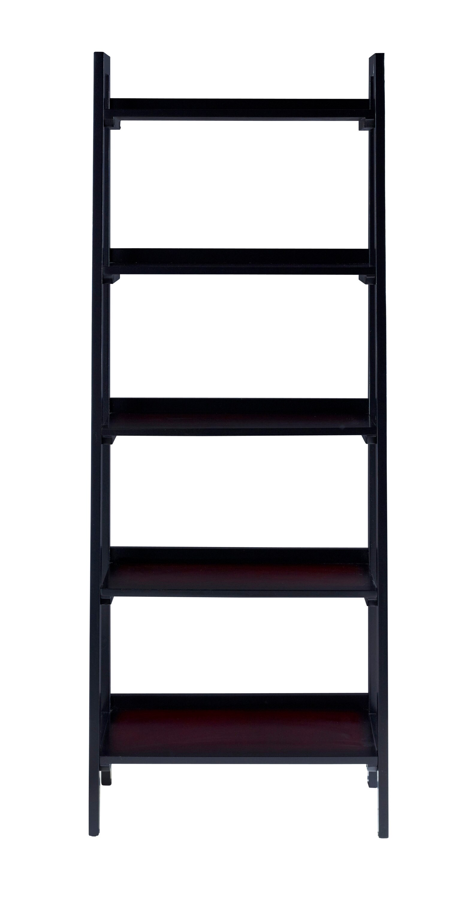 5 shelf deals ladder bookcase espresso