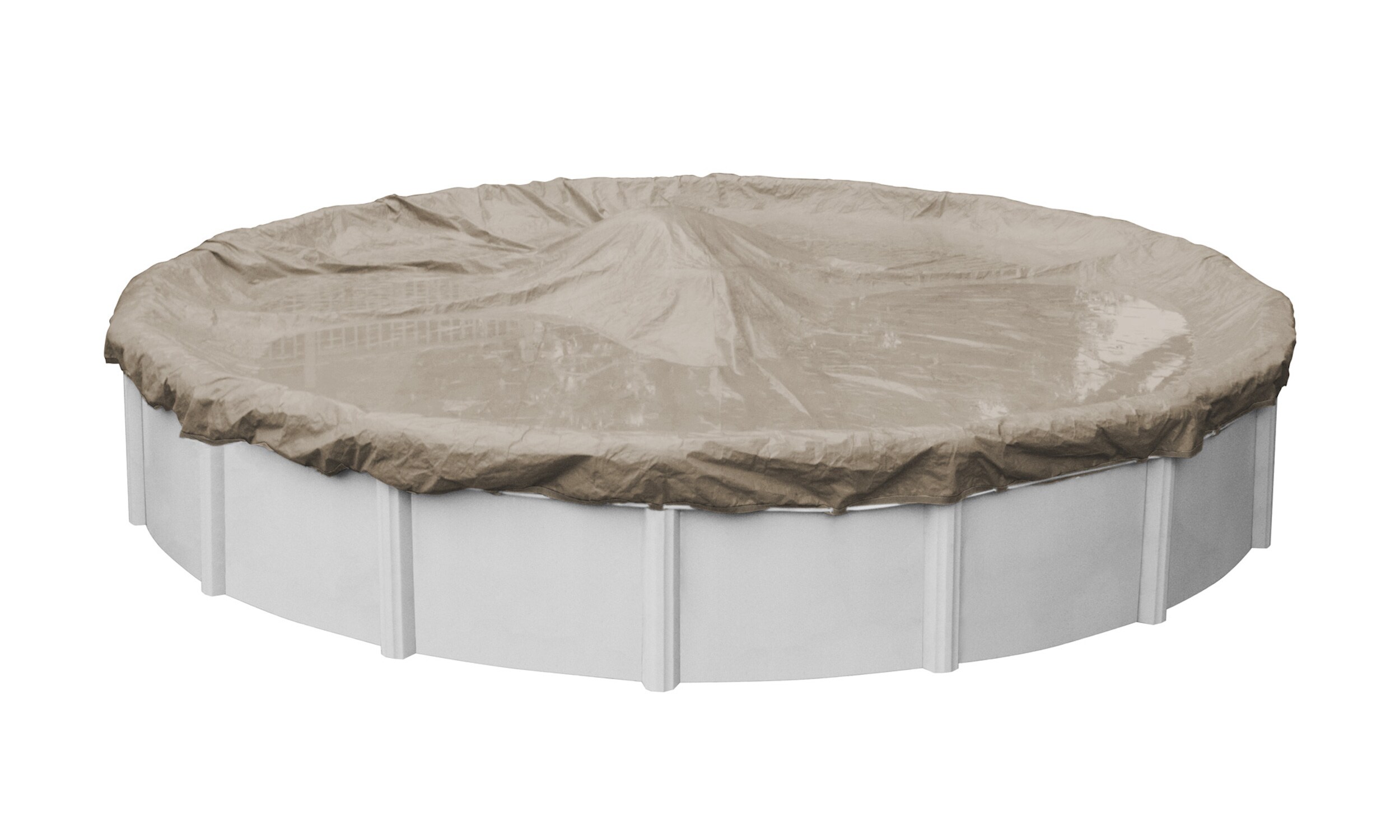 Pool Mate 5718-4 18-Feet x 18-Feet Sandstone Polyethylene Winter Round Pool Cover