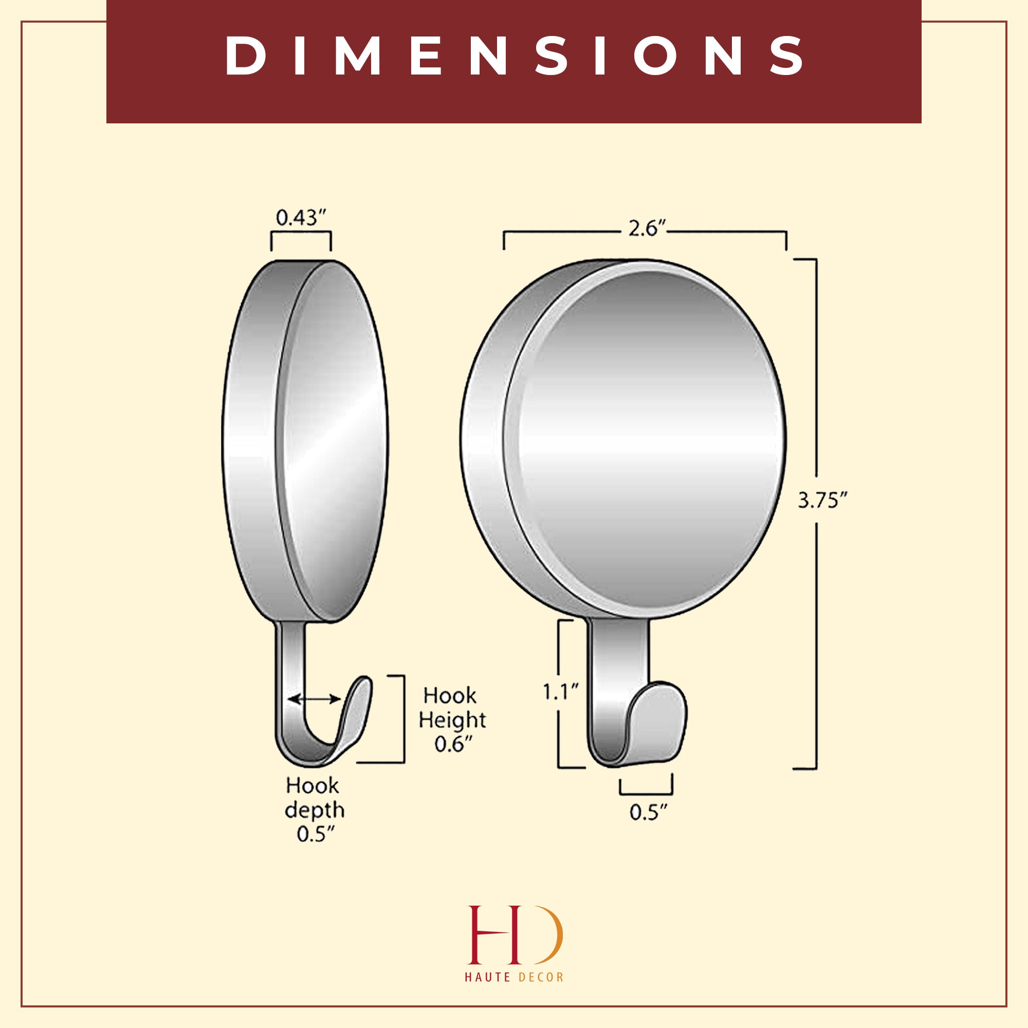 Haute Decor MWH016R Holiday-Hooks-Hangers-Holders - View #5