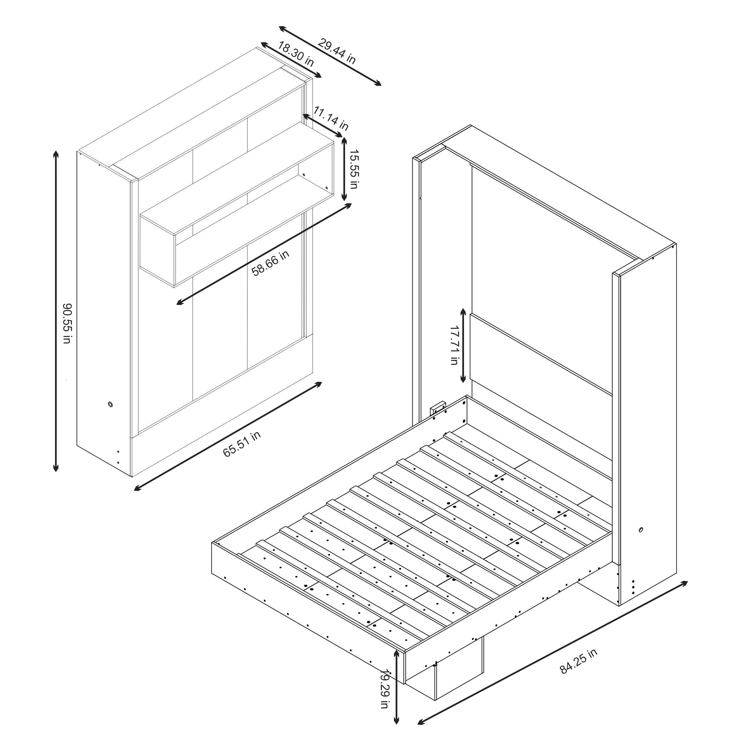 Oakland Living LILA-BED-QN-BK beds - View #6