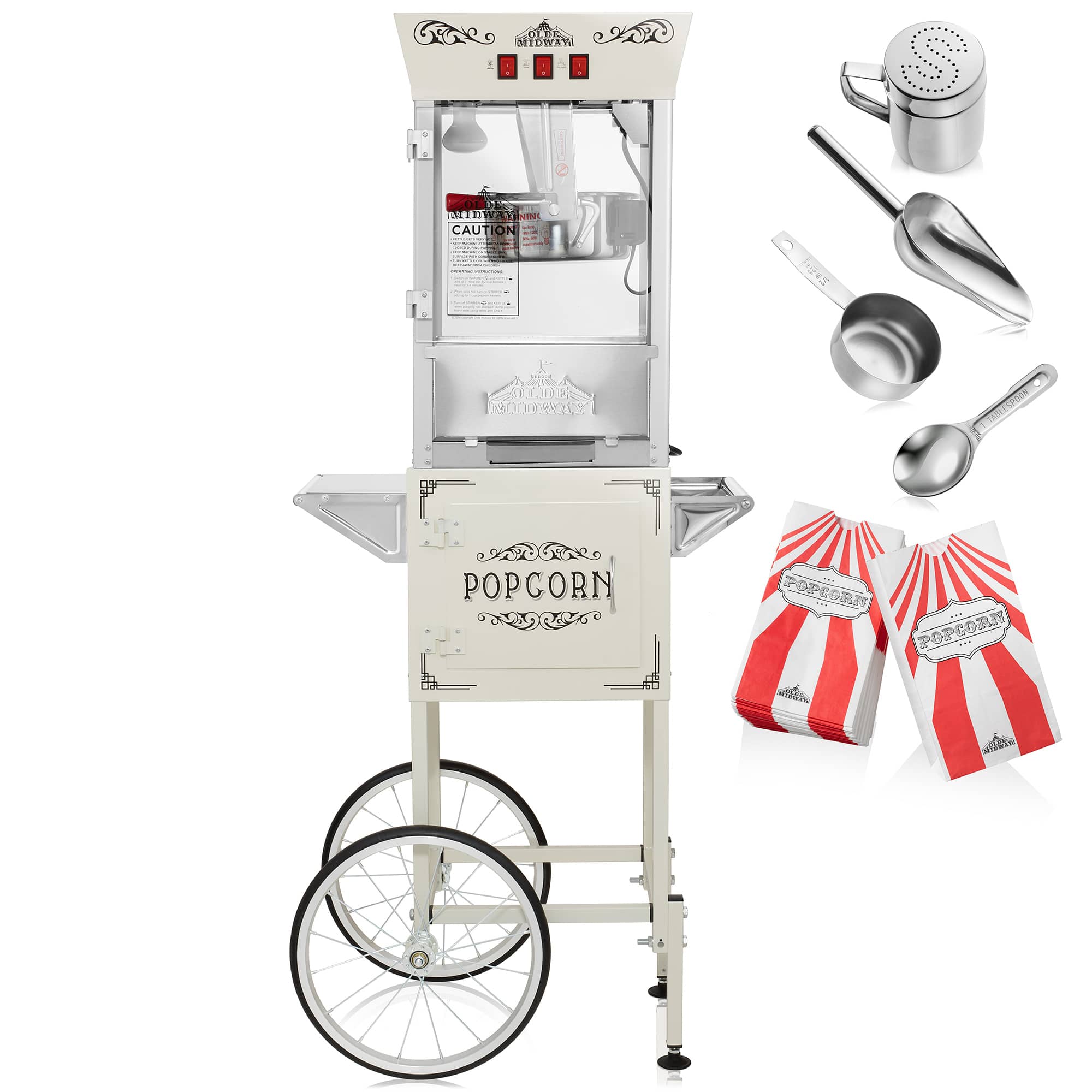 Olde Midway CON-POP-8945-CREAM Popcorn-Makers - View #3