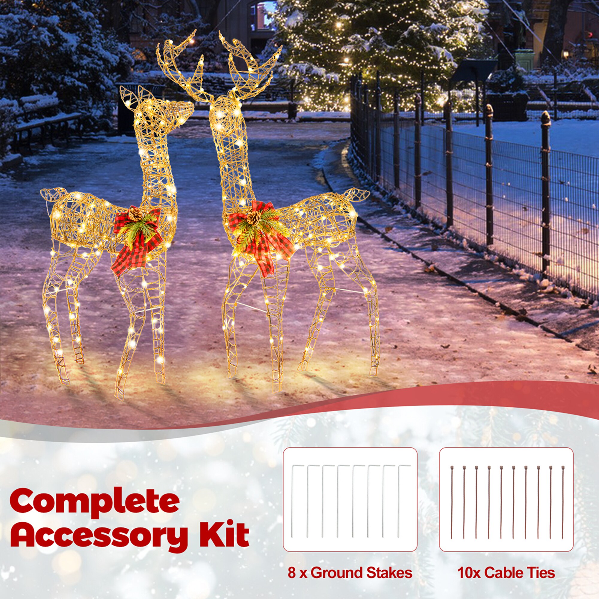 Costway LWS00717 Table-Christmas-Decorations - View #8