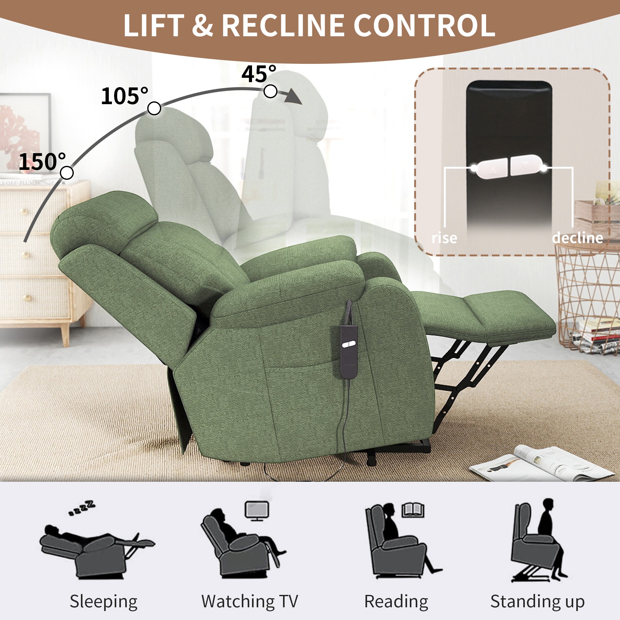 Homy Casa RE102801-GR recliners - View #5