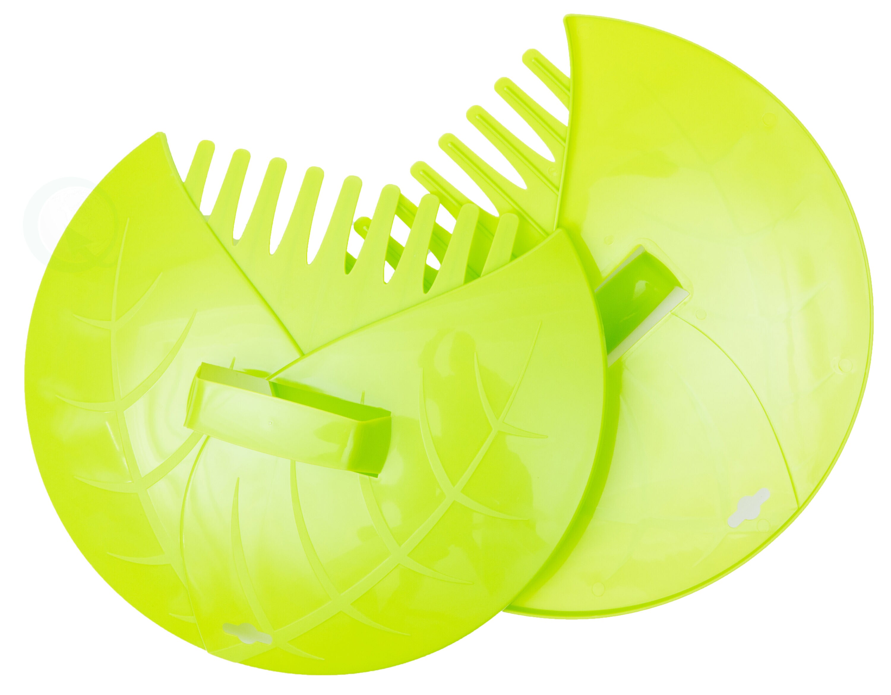 Gardenised QI003286 4-in L Composite -Handle Plastic Garden Rake