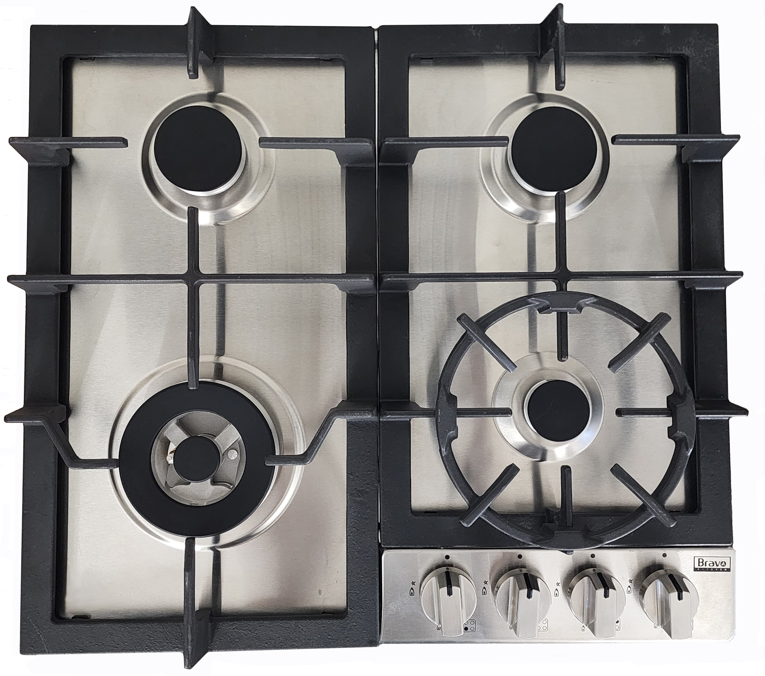 BRAVO KITCHEN BV241CG 24-in 4 burners Stainless steel Gas Cooktop
