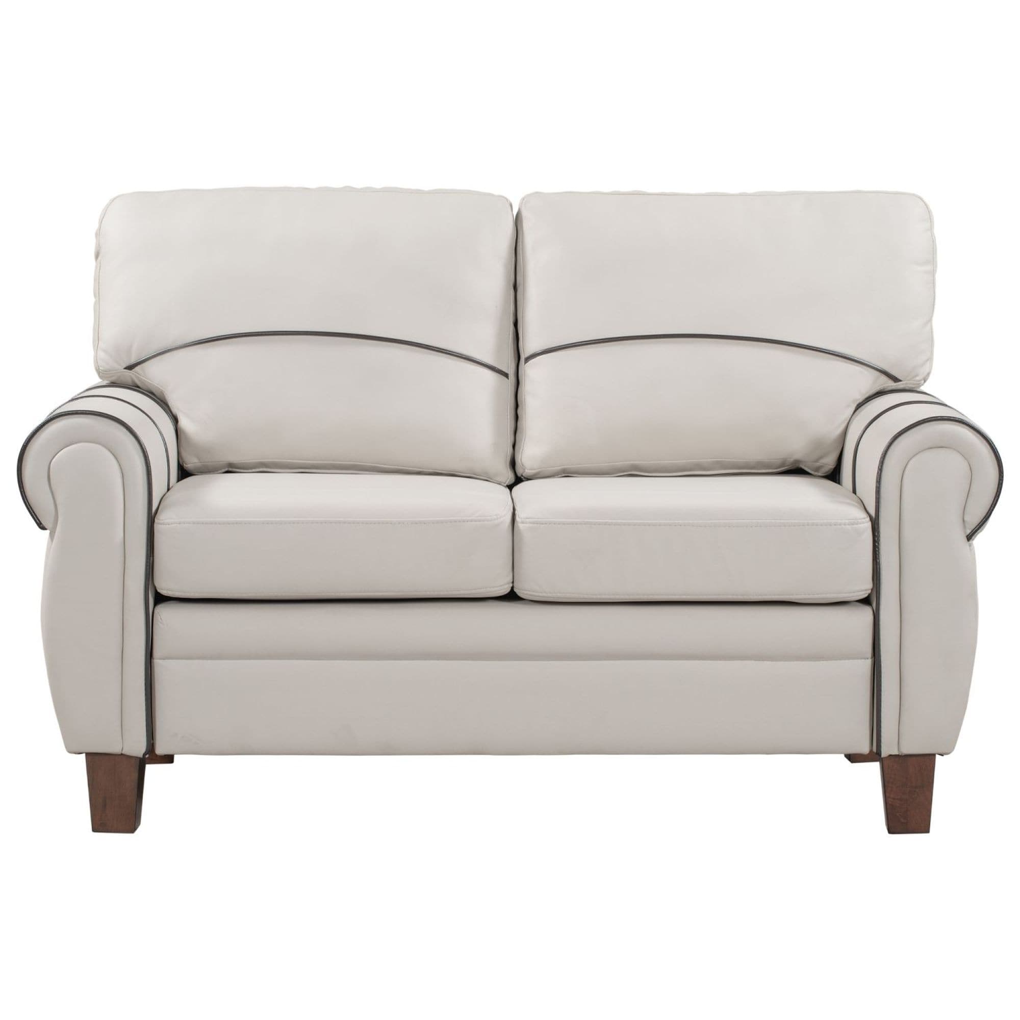 JASMODER SG000387AAA 28.5-in Modern Light Grey Polyester/Blend Sofa