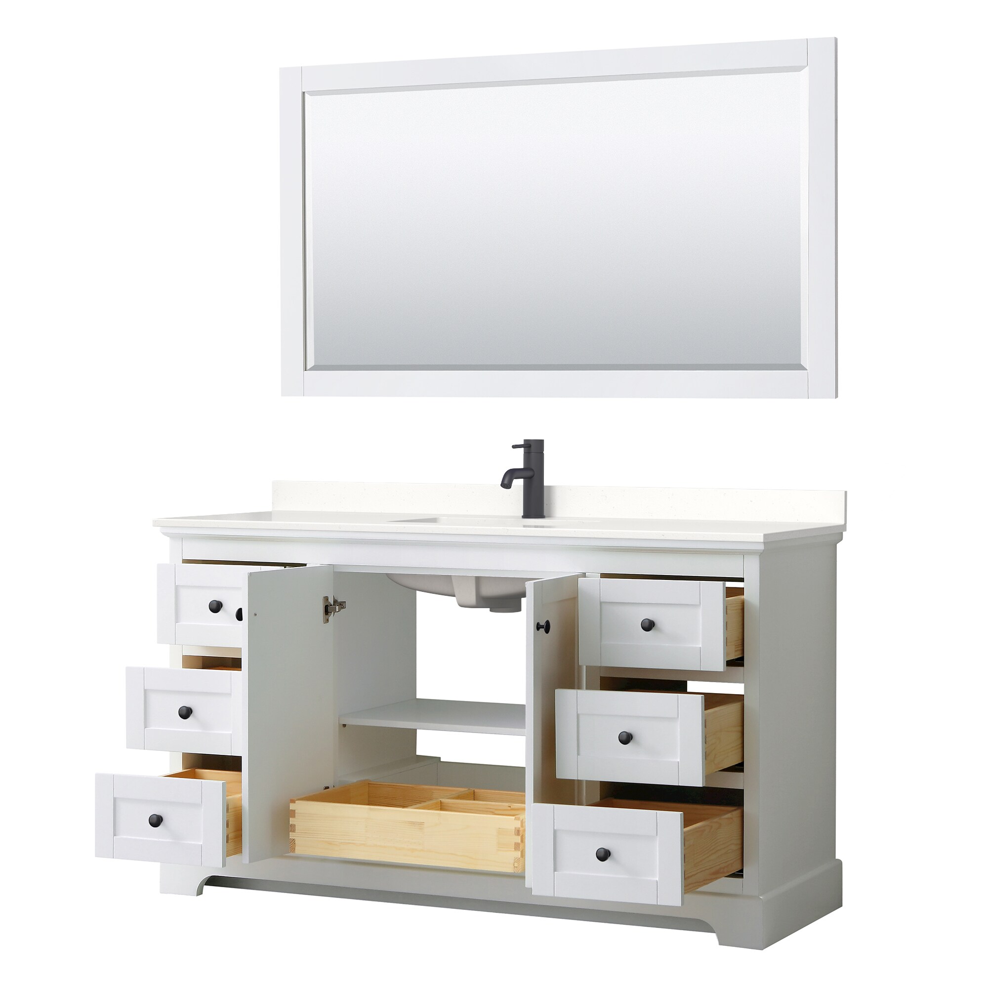 Wyndham Collection WCV232360SWBWQUNSM58 Bath-Vanity-Combo - View #3
