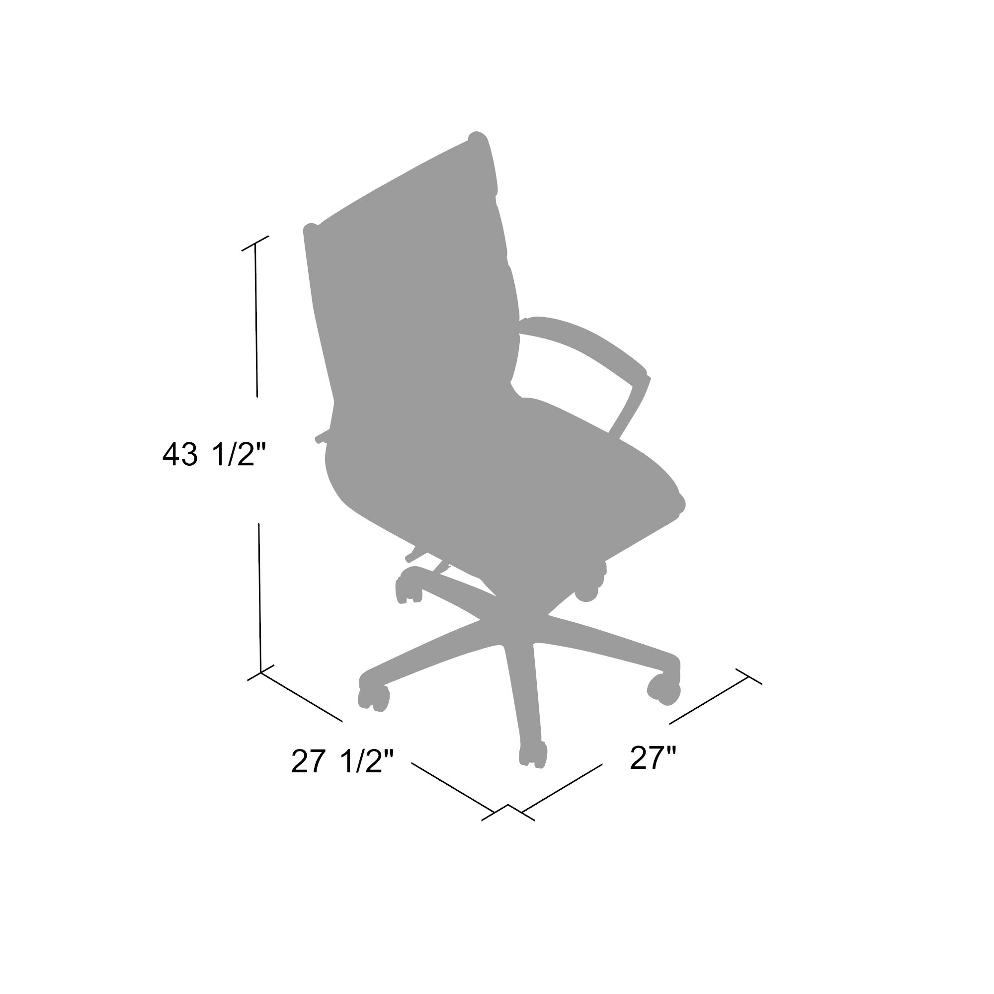 Boss Office Products B9471-GY Office-Chairs - View #8