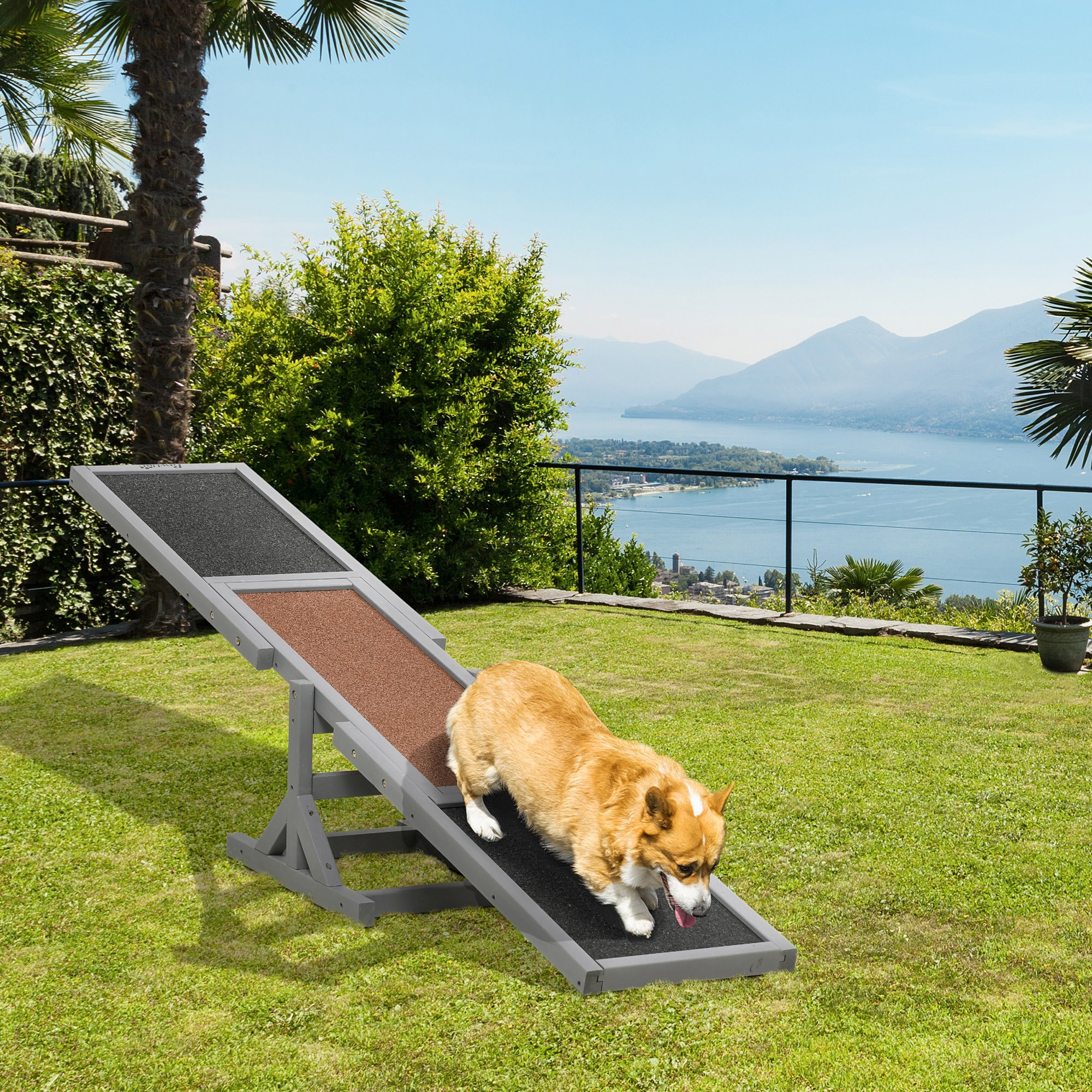 PawHut D03-001V00GY Dog-Park-Agility-Course-Kits - View #2