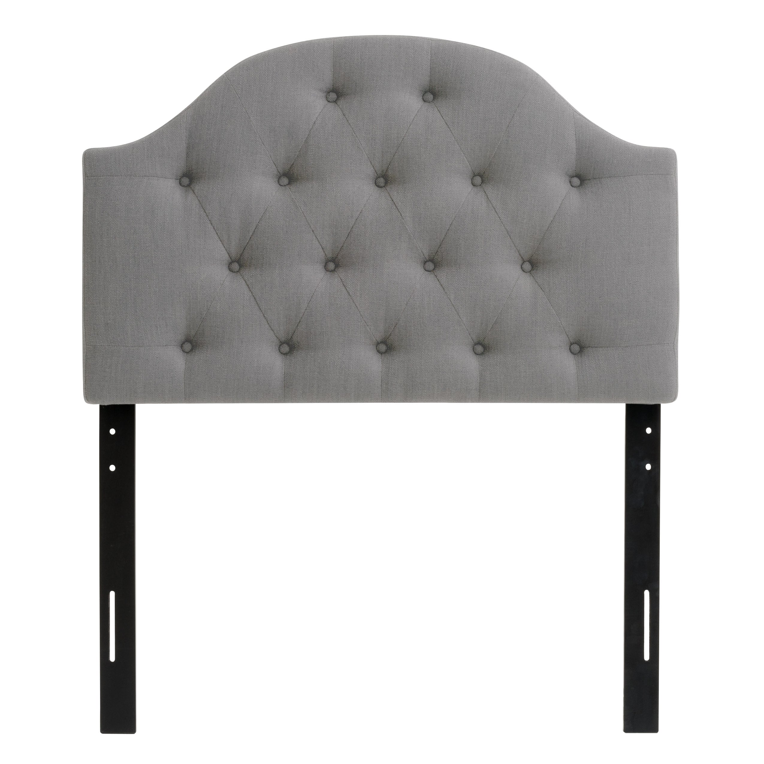 CorLiving Calera Light Grey Twin Polyester Upholstered Headboard #BBT-117-S