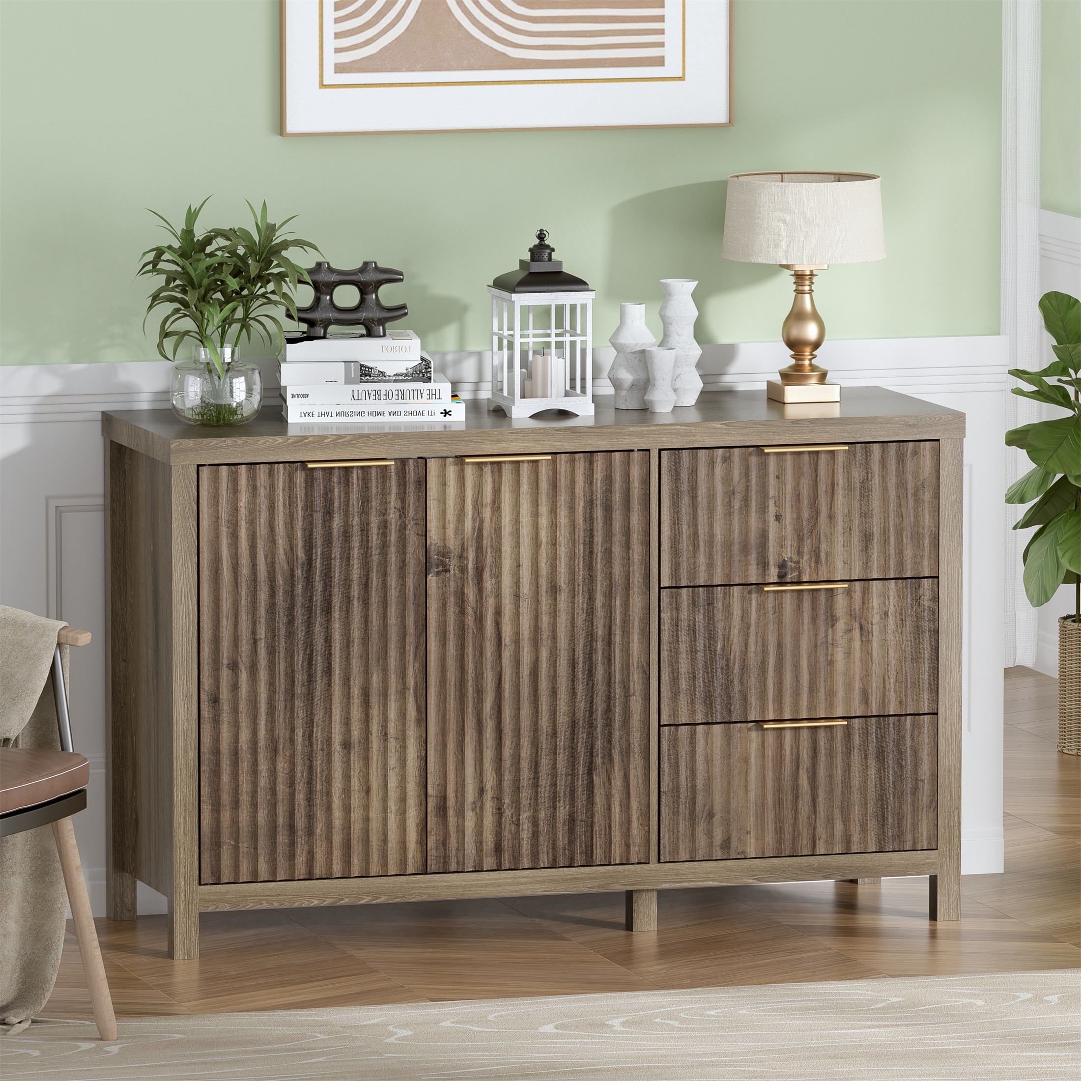 PAKASEPT TTAC018WXY240924 Contemporary/Modern Brown Buffet