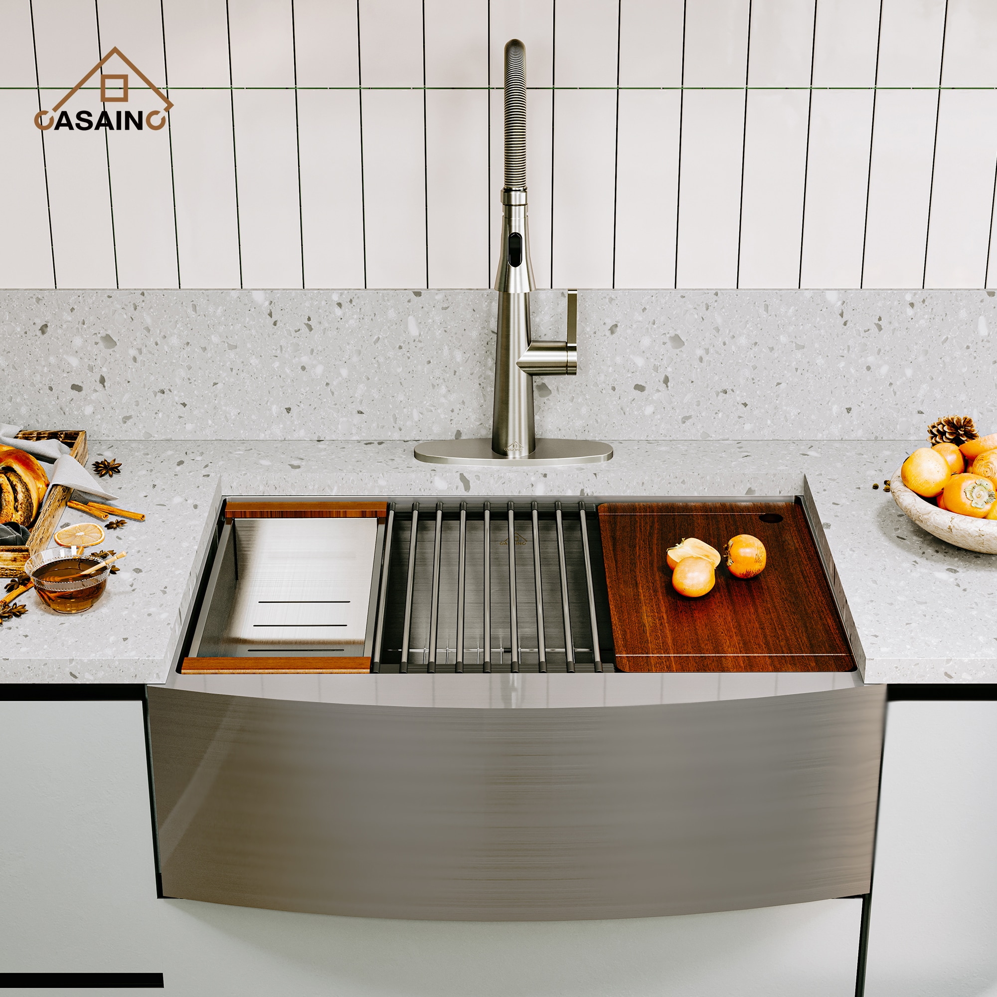 CASAINC KCSL0008-FS36BN Kitchen-Sinks - View #2