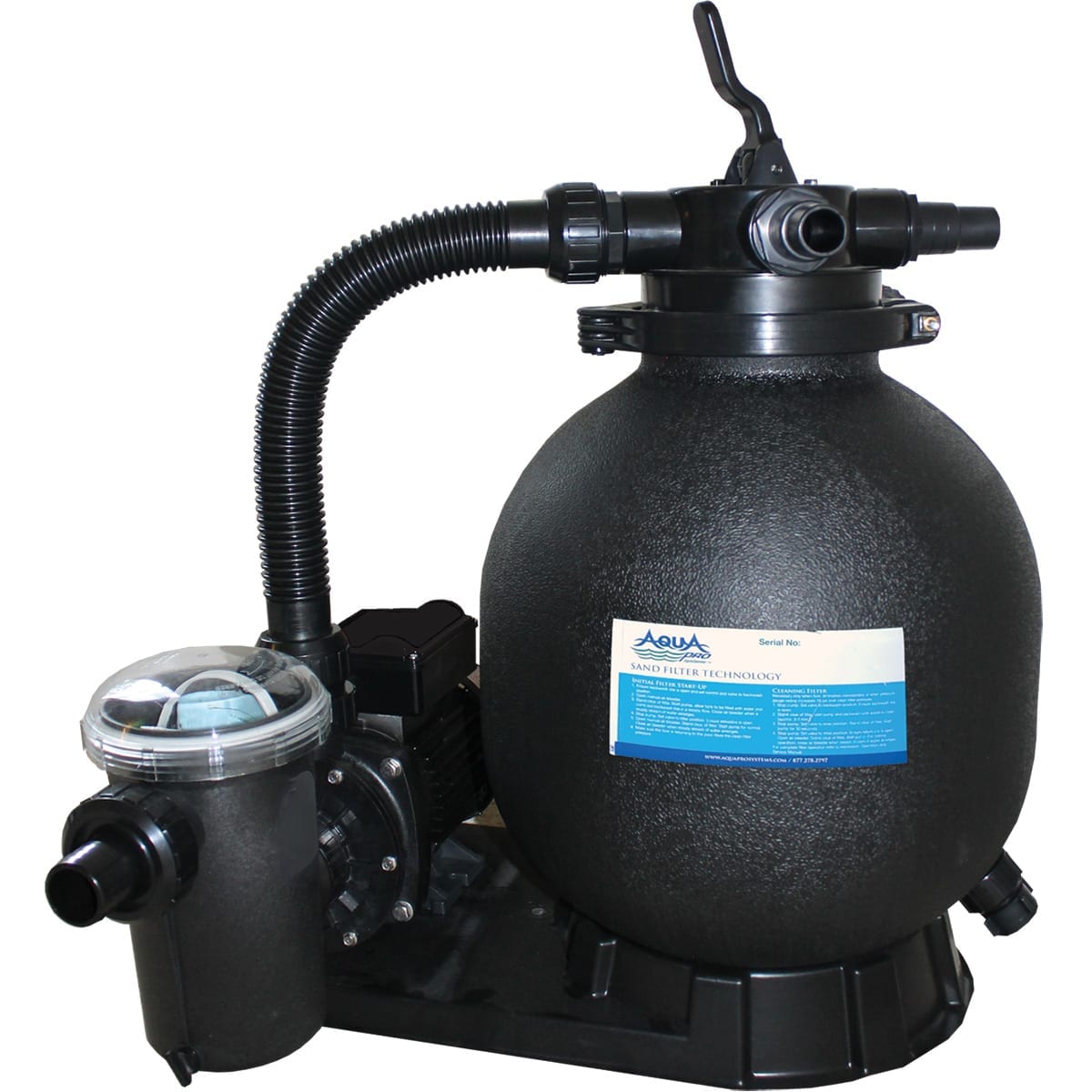 AQUA PRO Sand Filter Sand Pool Filter System with Pump APA1063075LBS at ...