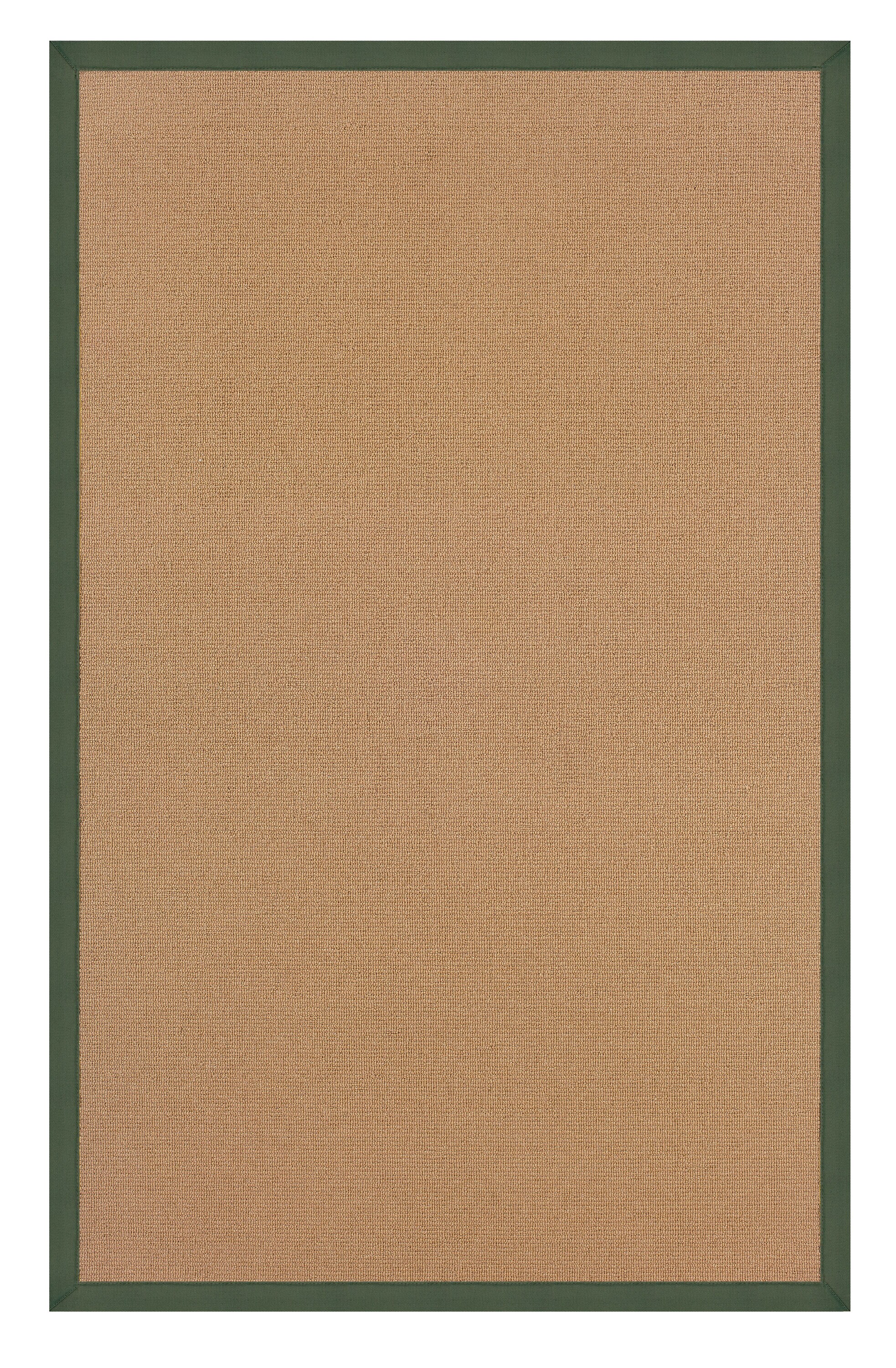 Linon RUG-AT030581 Athena 8 X 11 (ft) Wool Cork/Black Wool Indoor Border Area Rug