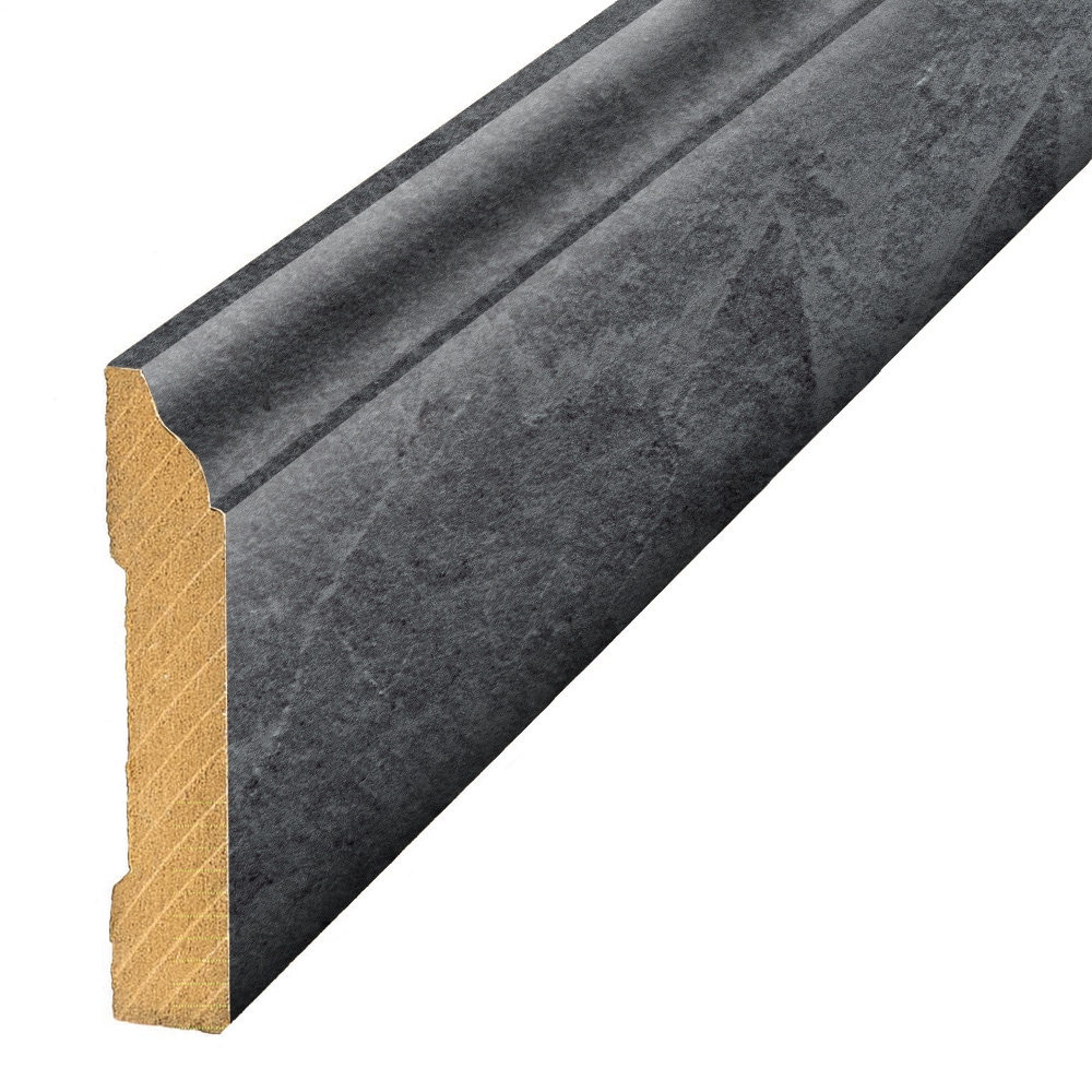 Project Source MG001802 Graphite 0.62-in T x 3.3-in W x 94.5-in L Laminate Wood Wall Base