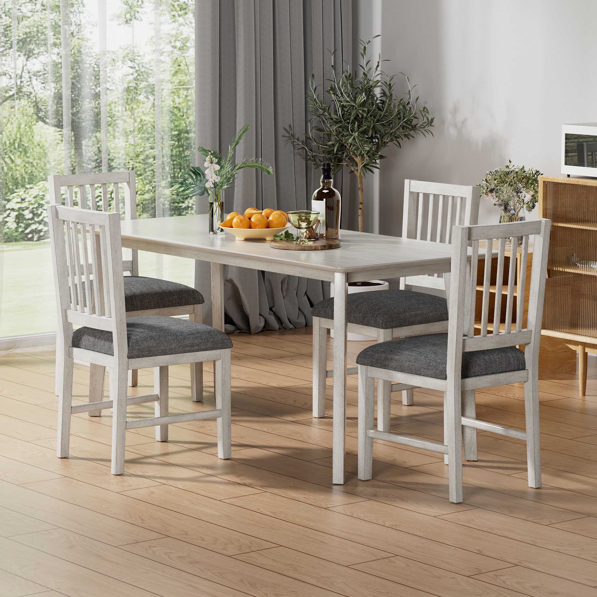 Vecelo LOEAET04&2C04GRY2P Dining-Sets - View #2