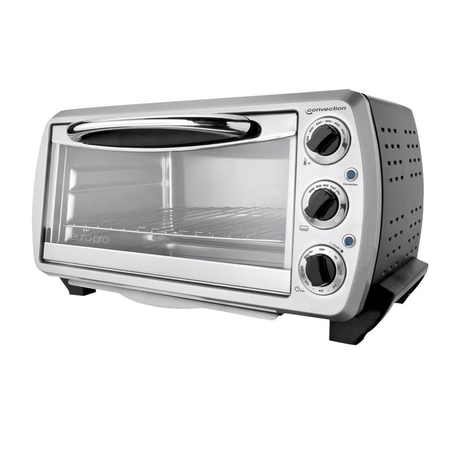 Smart Toaster Oven with 20Litres Capacity,Compact Size Countertop Toaster,  Easy to Control with Timer-Bake-Broil-Toast Setting, 1200W, Stainless  Steel,16x11in,Black,Extra Large