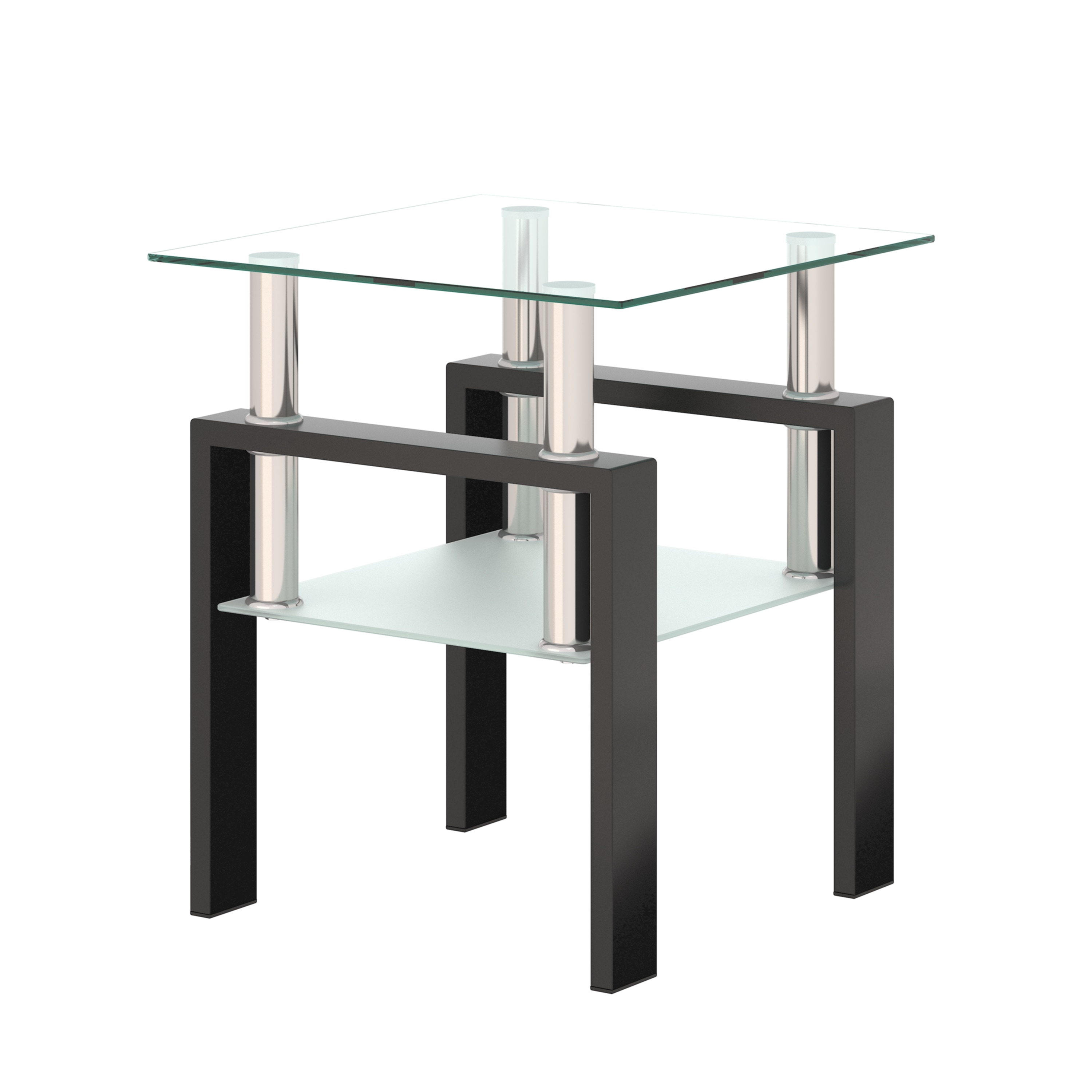 Siavonce XH04199 Transparent Glass Modern Coffee Table