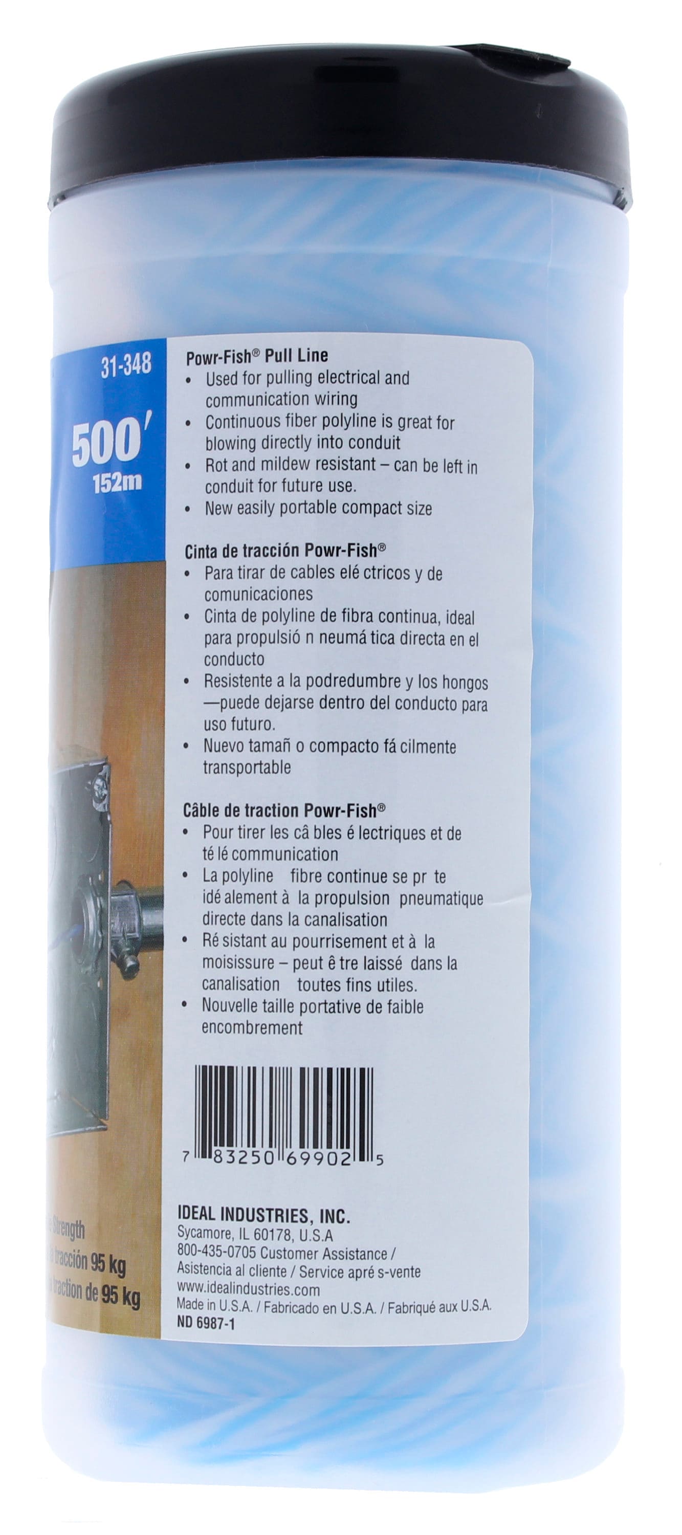 IDEAL Powr-Fish 500-ft Polymer Pull Line