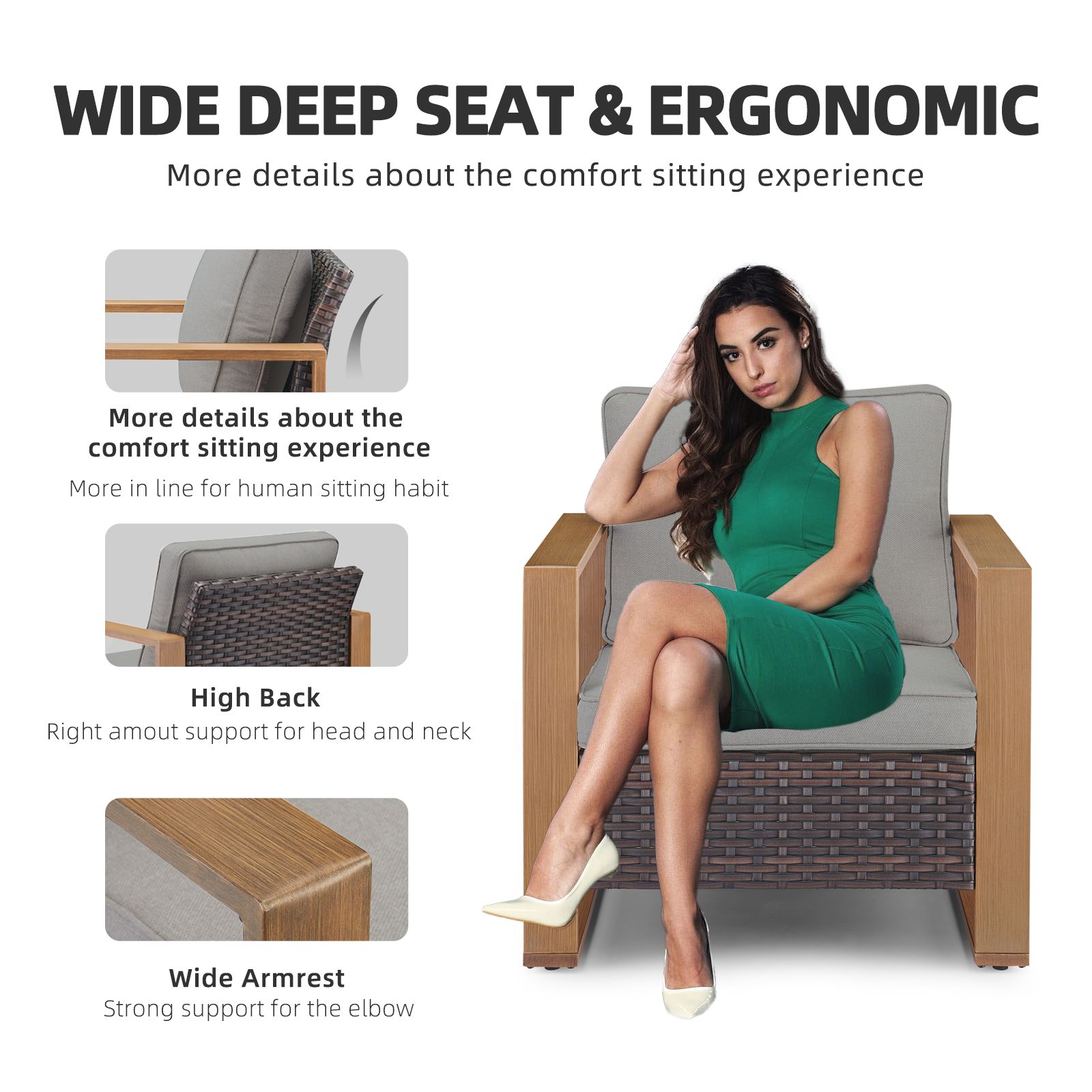 Pocassy PA128-3 Patio-Chairs - View #3