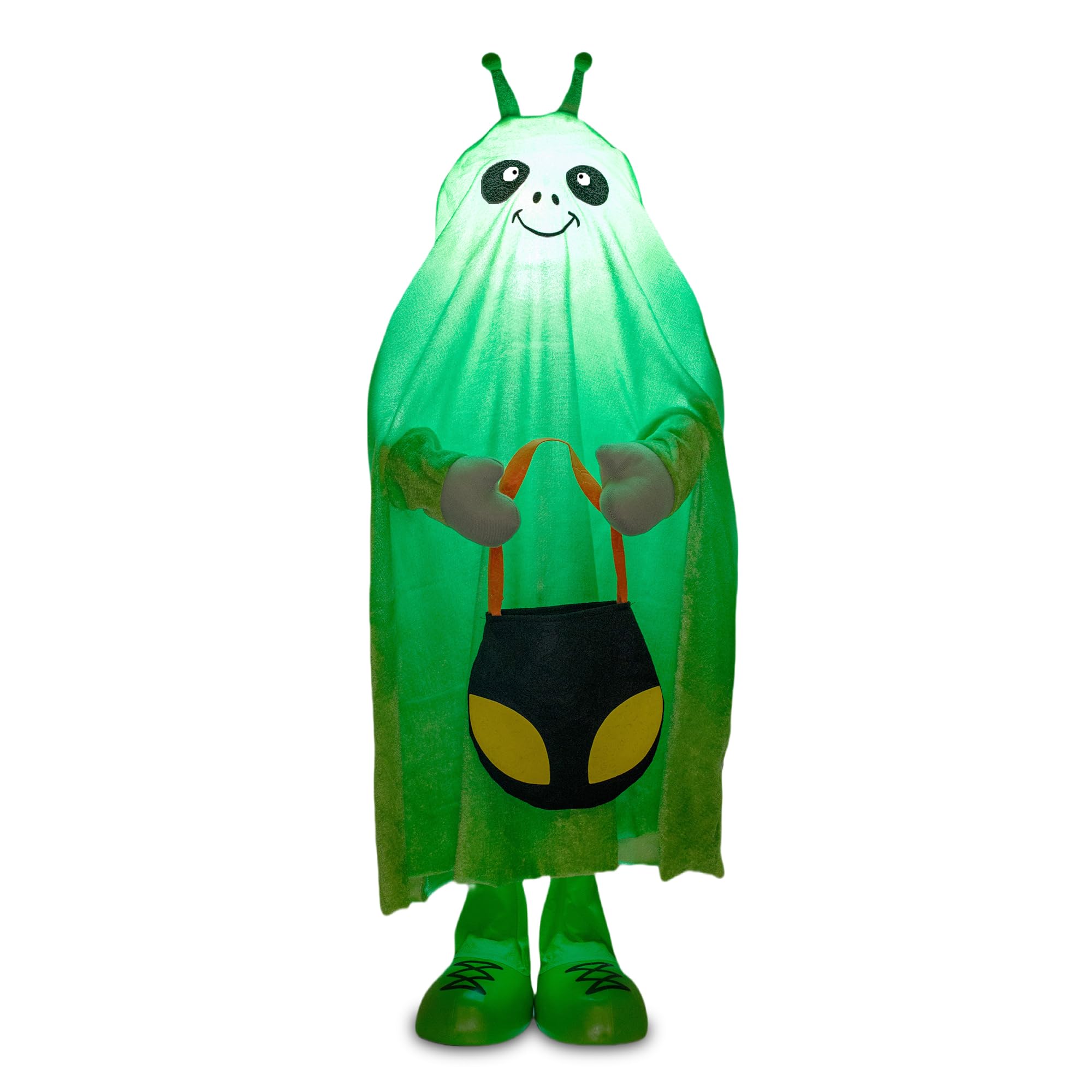 Ahfiwaso  32 in Front Porch Light up Halloween Figure Decor Kit Standing Trick or Treat Indoor and Outdoor Decorations Alien