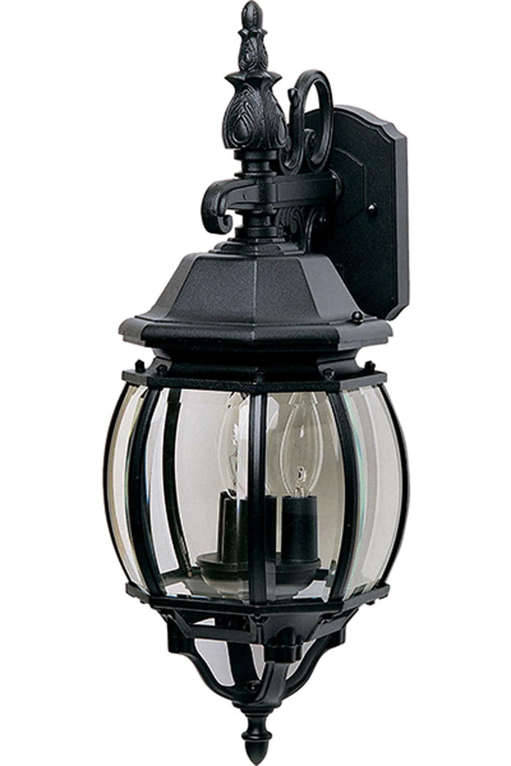 Maxim Lighting 1034BK Crown Hill 3 -Light 23-in H Matte Black Hardwired Outdoor Wall Light