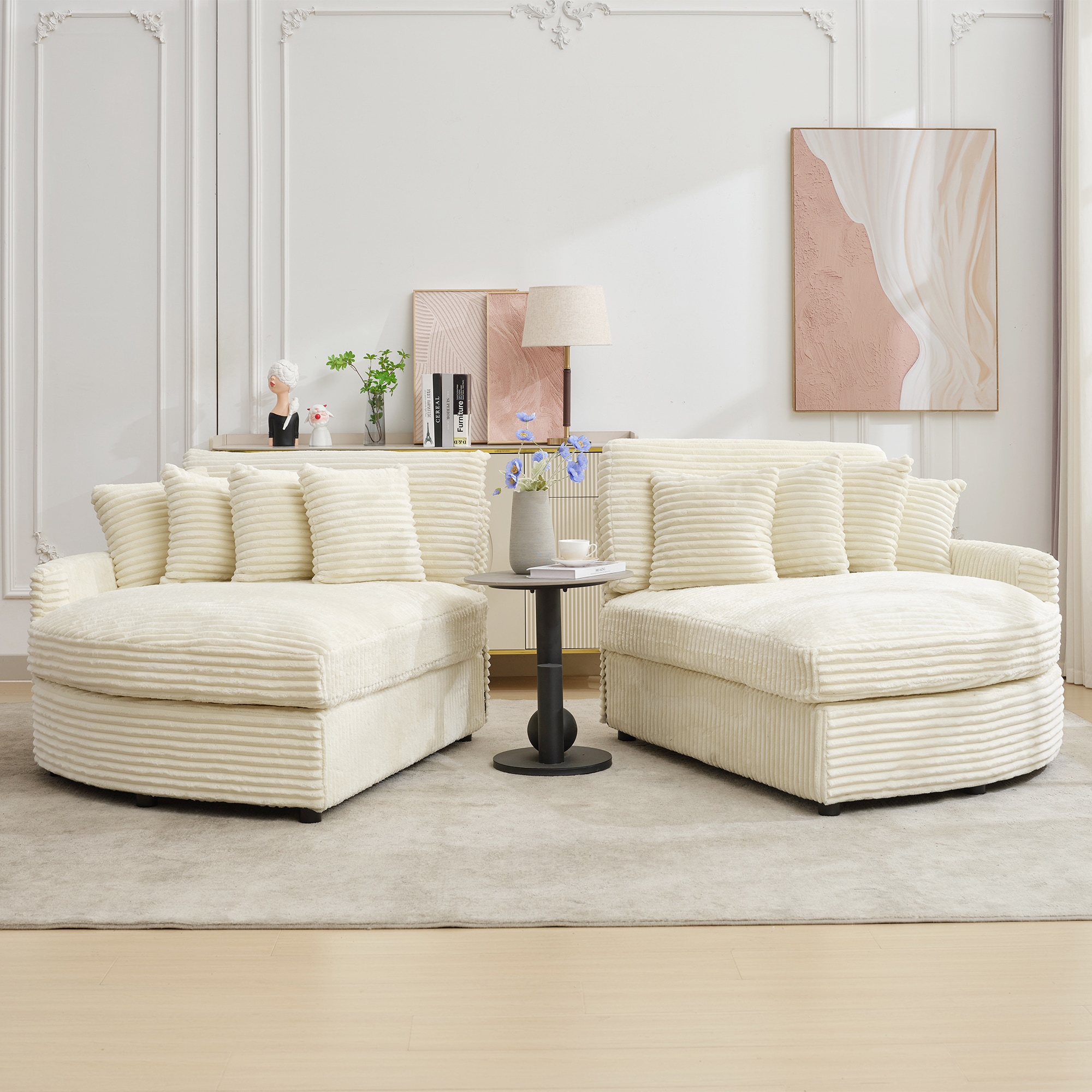 VOUA SAF-SDLXNECJ-DG Sofas-Loveseats - View #3