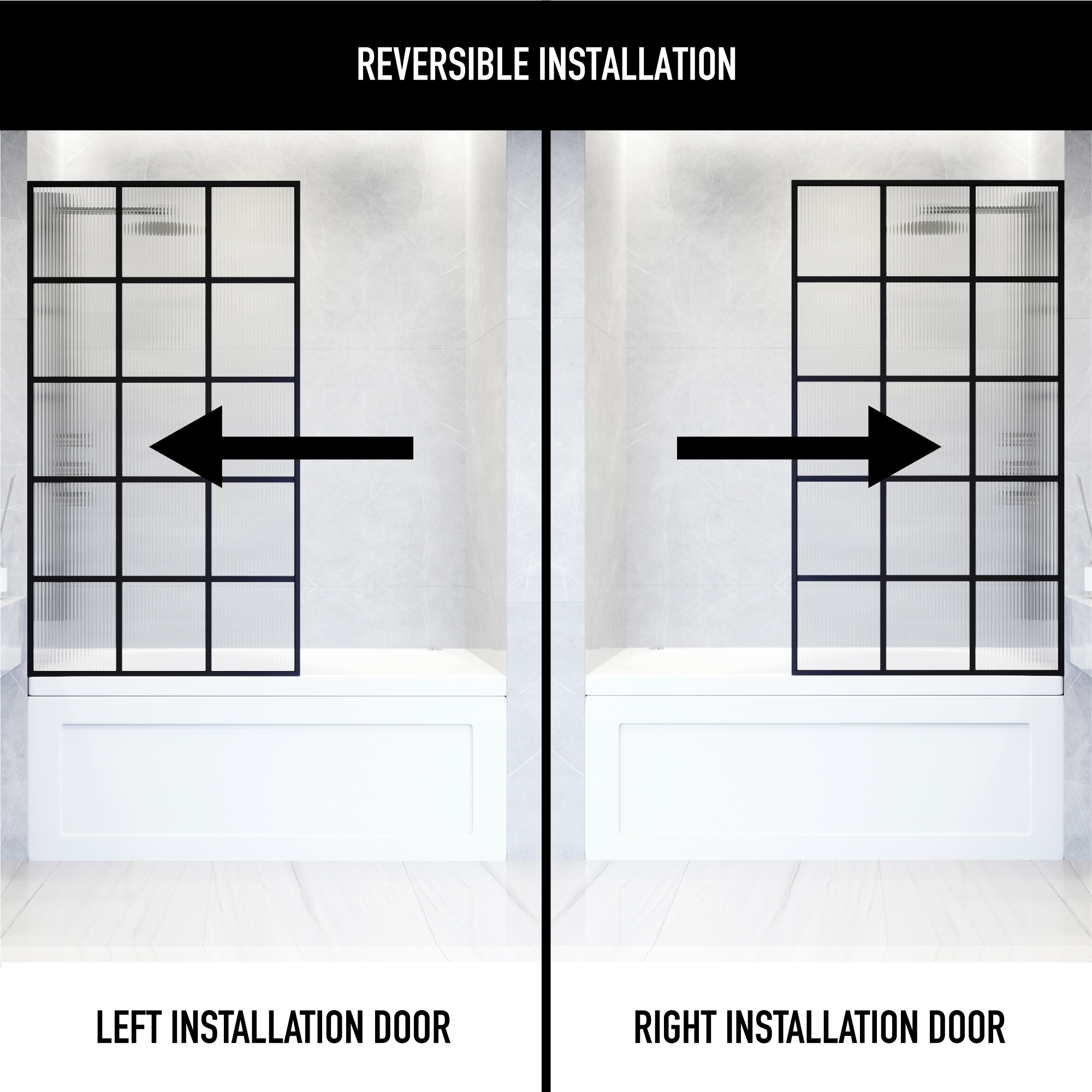 VIGO VG6092MBFL3462 Bathtub-Doors - Thumbnail View #4