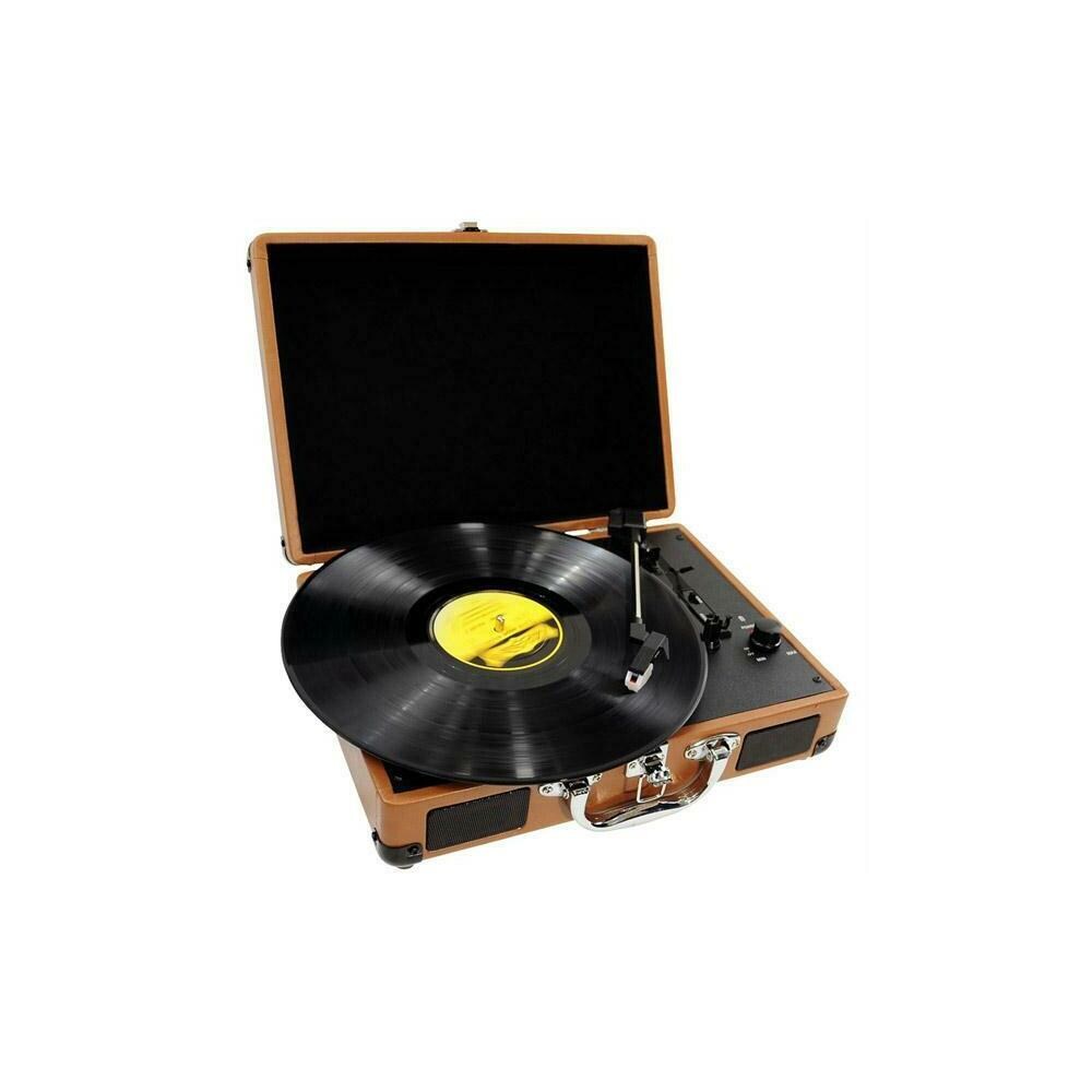 Pyle DBKV9614  Retro Belt-Drive Turntable with USB-to-PC Connection, Rechargeable Battery- PVTT2UWD