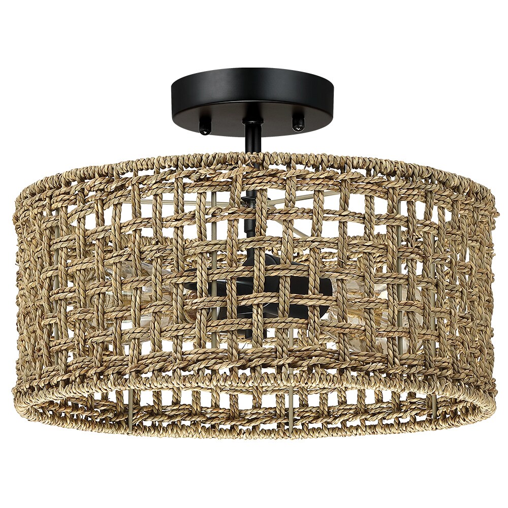 seagrass flush mount light