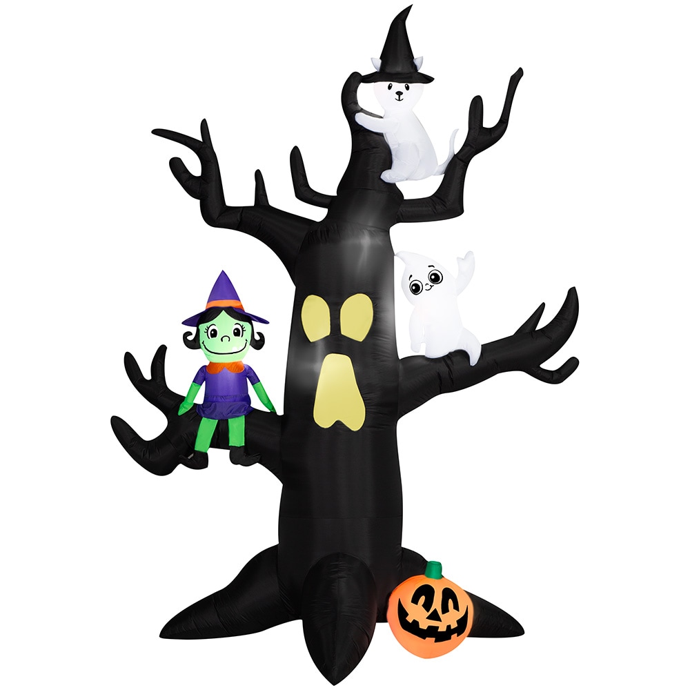 Haunted Living 553563 9.5-ft Freestanding Lighted Tree Inflatable