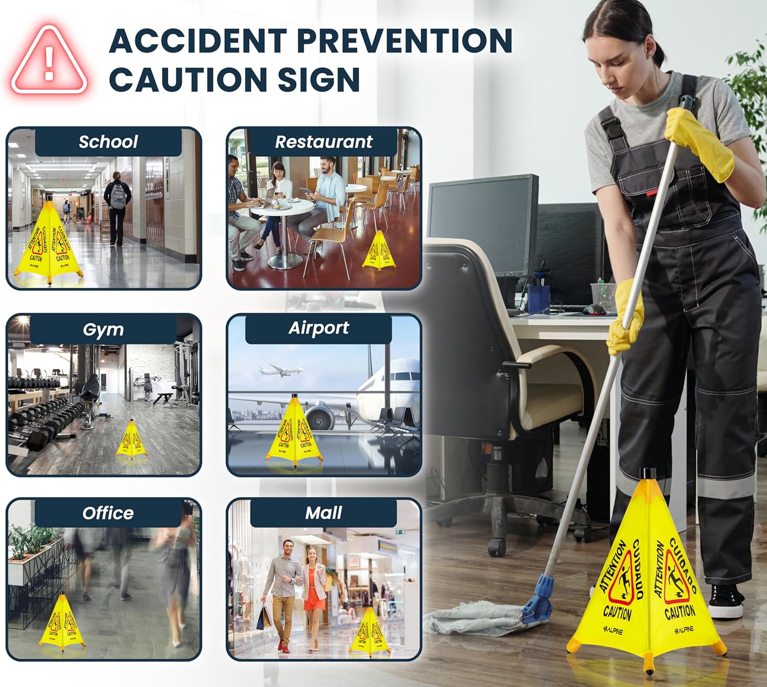 Alpine Industries 10PK30498 Janitorial-Products - View #7