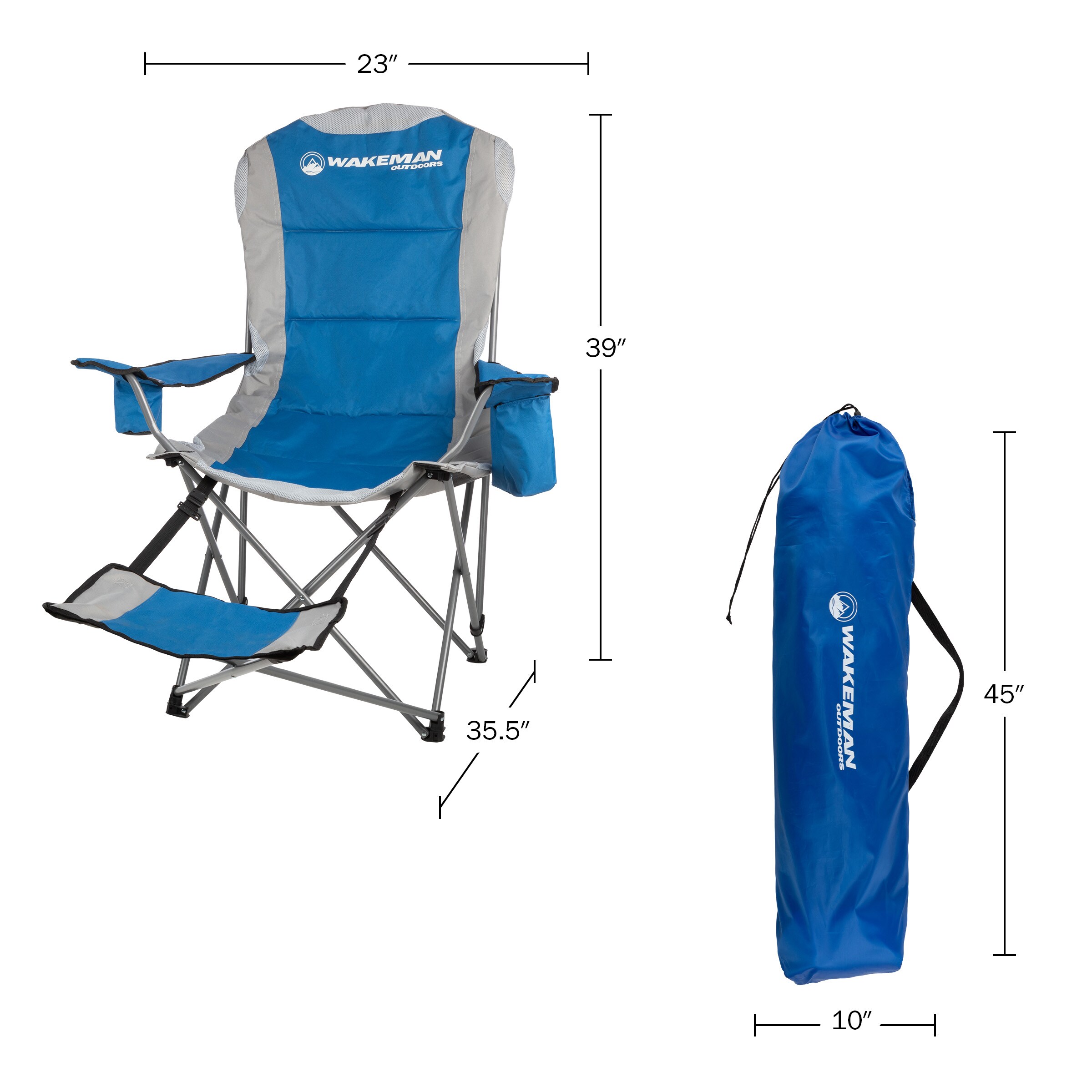 Wakeman 75-CMP1124 Beach-Camping-Chairs - View #4