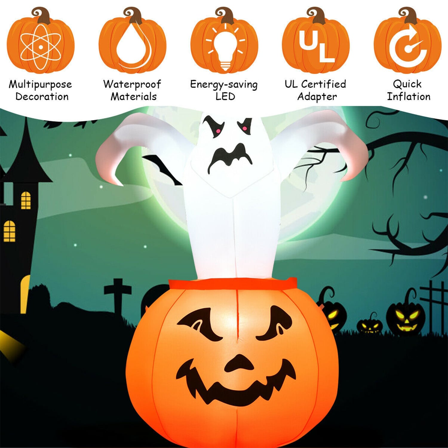 WELLFOR HYG22880US Outdoor-Halloween-Decor - View #4
