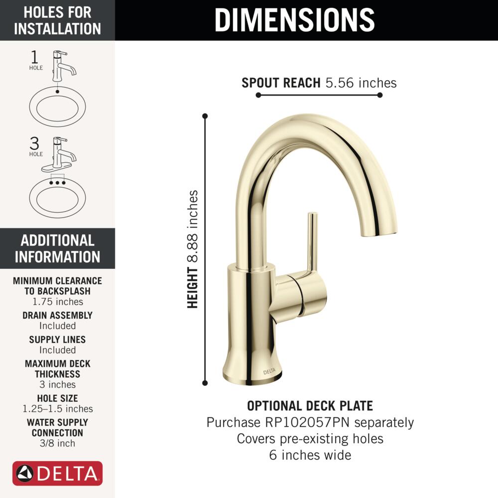 Delta 559HA-PN-DST Lavatory-Faucets - View #5