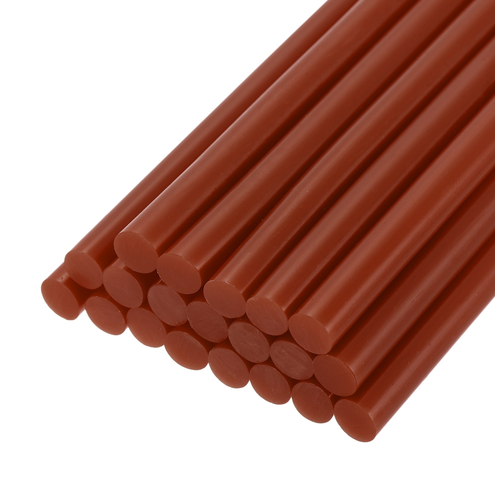 Unique Bargains 20pcs Hot Glue Sticks for Glue Gun 7mm/0.27-Inch x 8-Inch Mini Hot Melt Adhesive Glue Stick Dark Brown