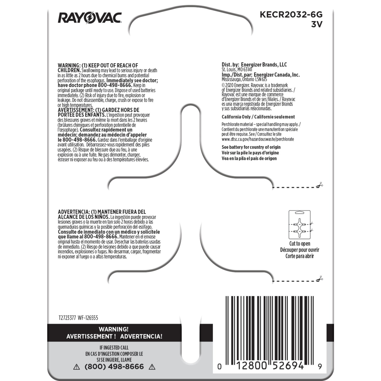 Rayovac KECR2032-6 Coin-Button-Batteries - View #2