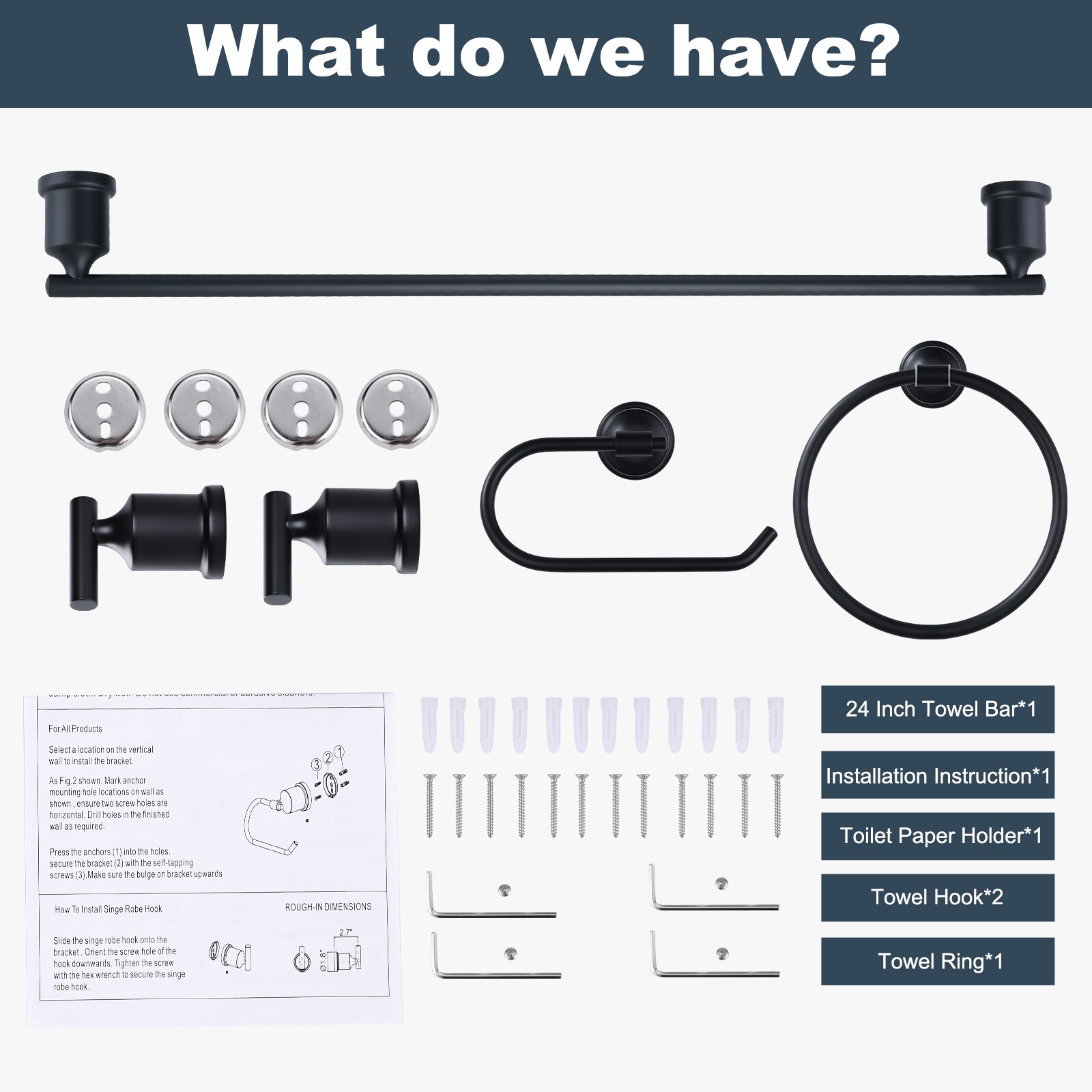 WOWOW 4030501B Decorative-Bath-Hardware-Kits - View #6